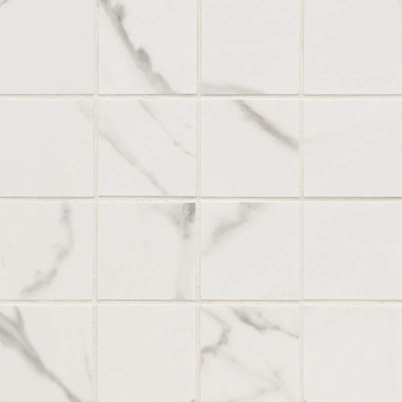 Kaya Porcelain Mosaic 12X12 Calacatta Venato Matte
