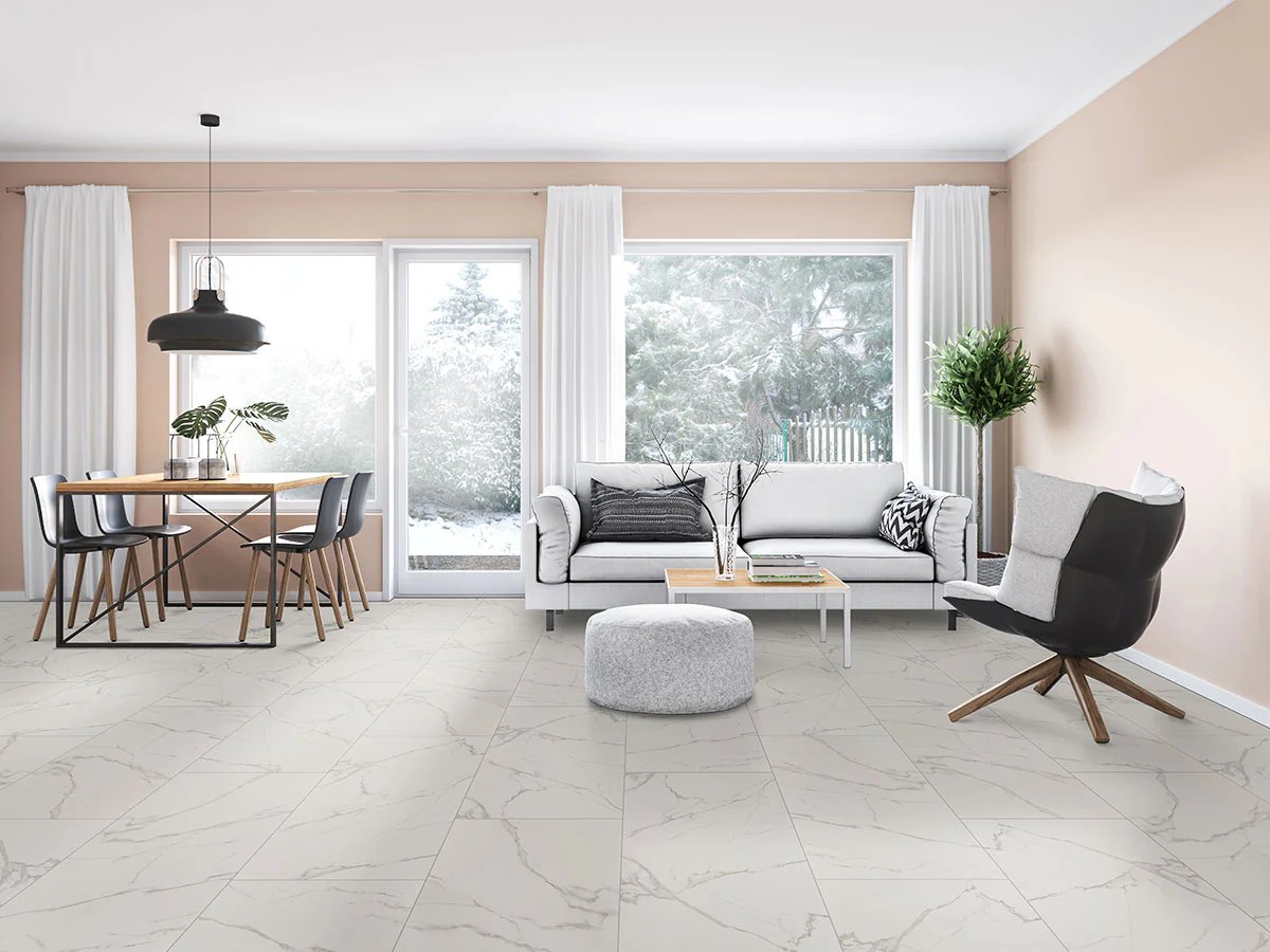 Kaya Porcelain Field Tile 24X48 Calacatta Venato Polished - Image 2