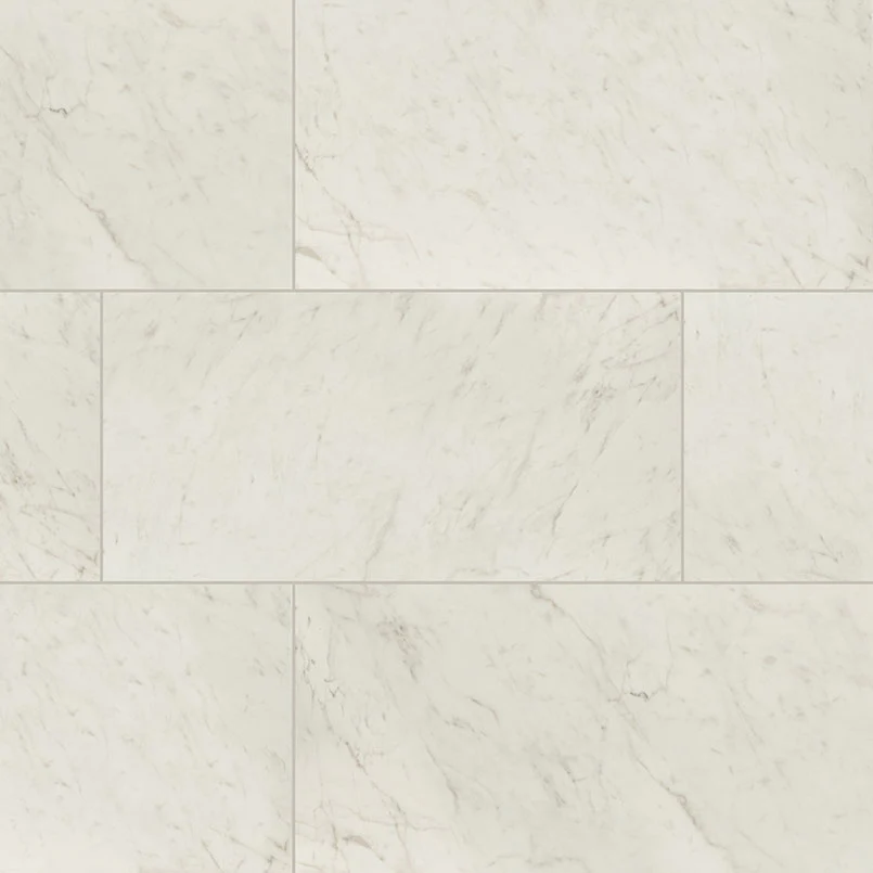 Kaya Porcelain Field Tile 12X24 Carrara Bianco Matte
