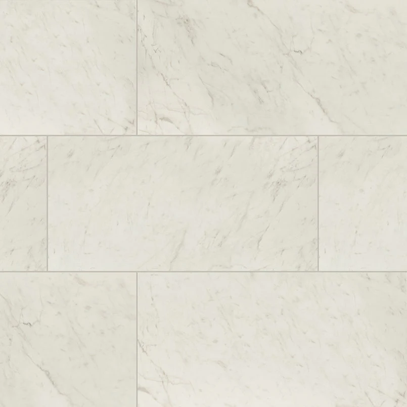 Kaya Porcelain Field Tile 24X48 Carrara Bianco Matte