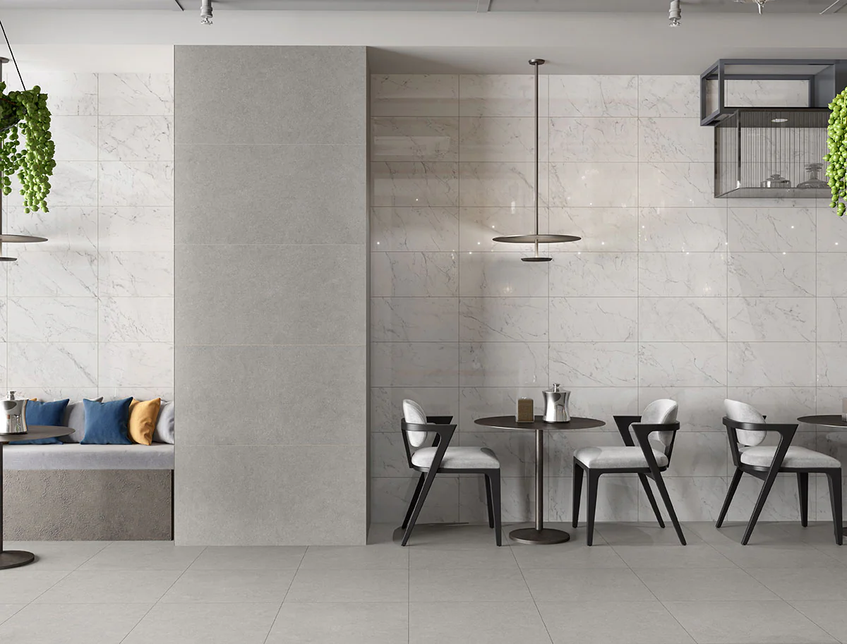 Kaya Porcelain Field Tile 12X24 Carrara Bianco Polished - Image 2