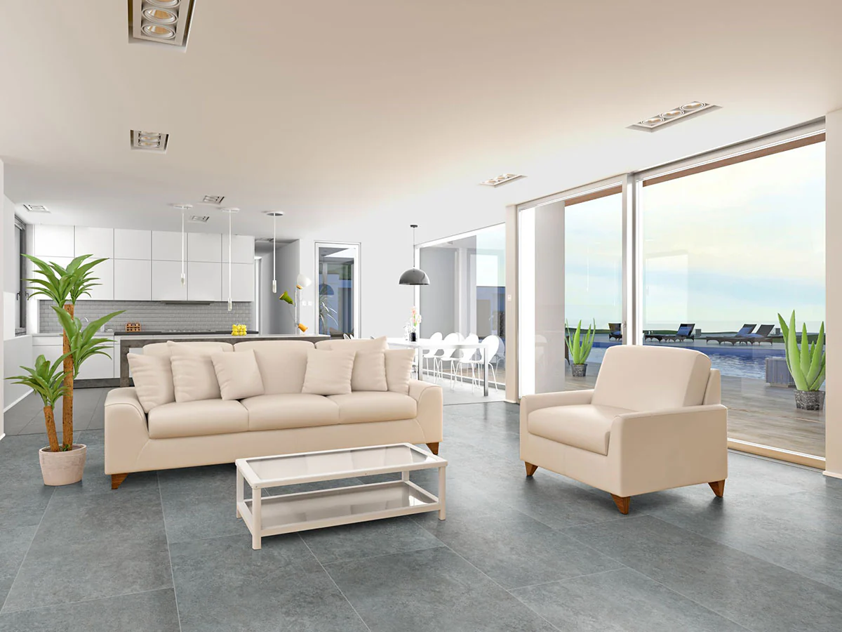 Legion Porcelain Field Tile 24X48 Lunar Silver Matte - Image 2