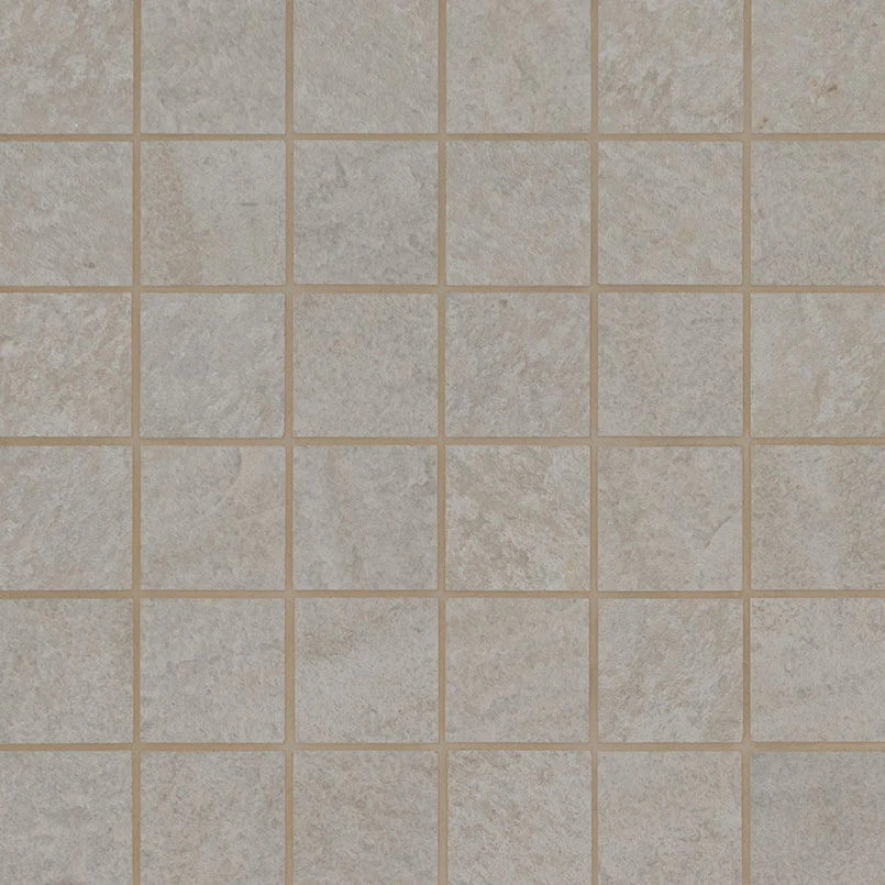 Legion 2X2 Porcelain Mosaic 12X12 Quartz White Matte