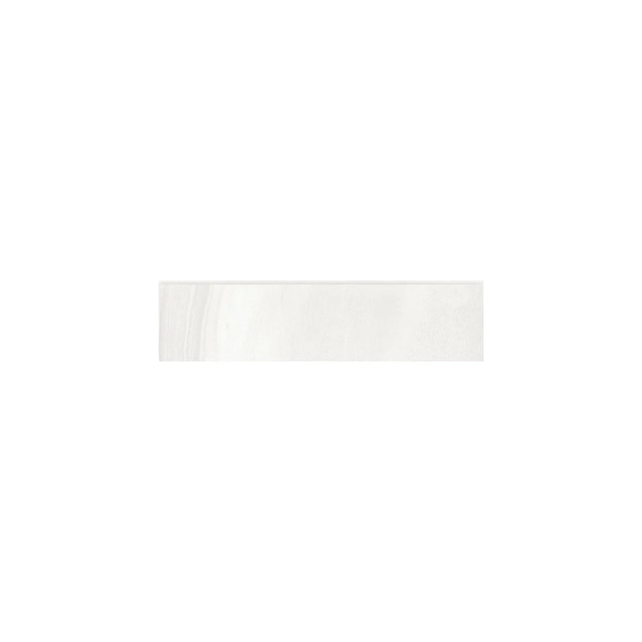 Linear Stone Bullnose Honed 3X12 White