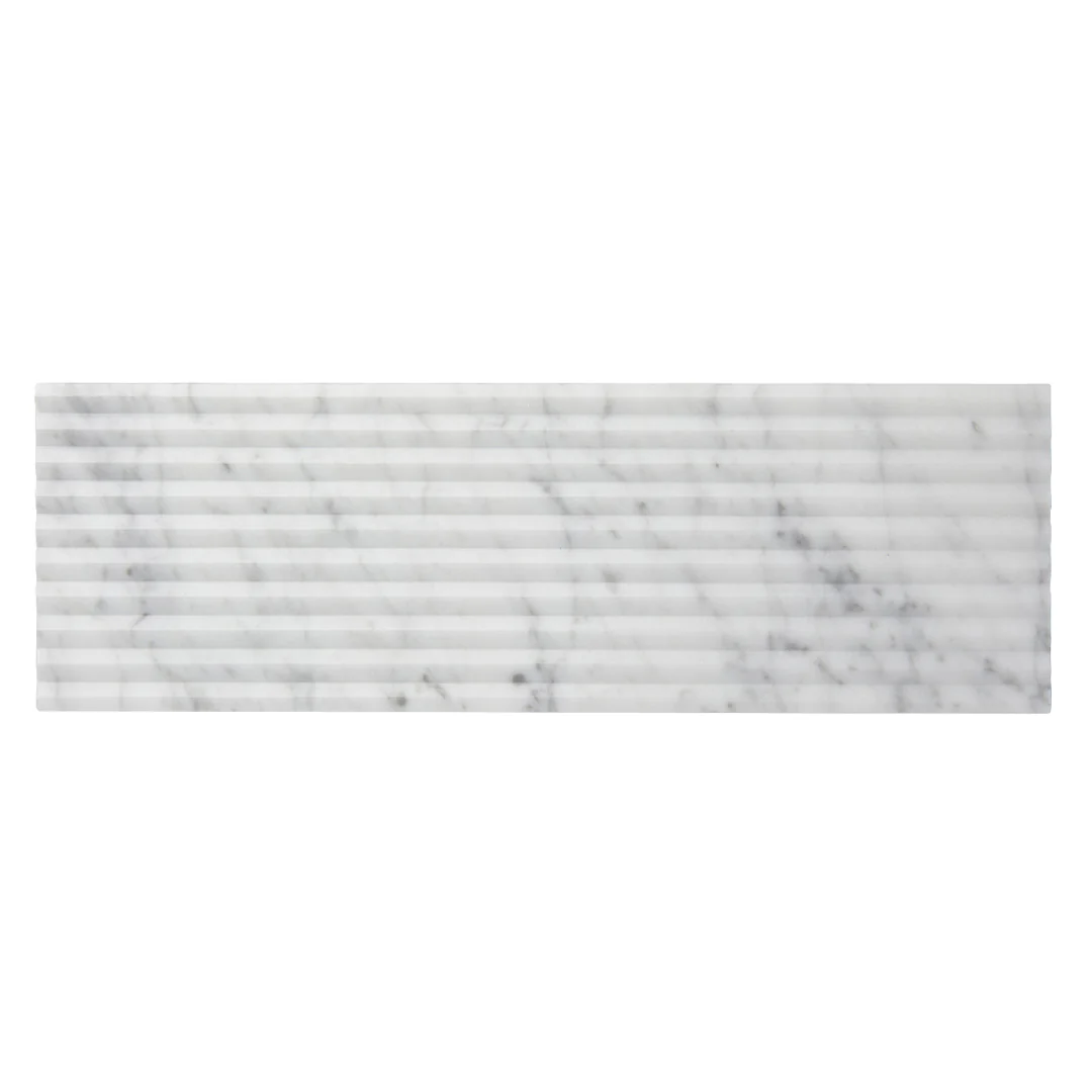 Lucca 4X12 White Venatino Honed - Image 2