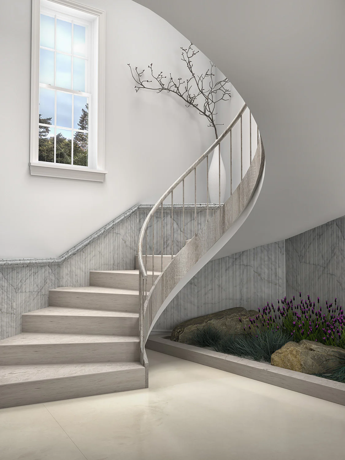 Lucca 6X24 White Venatino Honed - Image 2