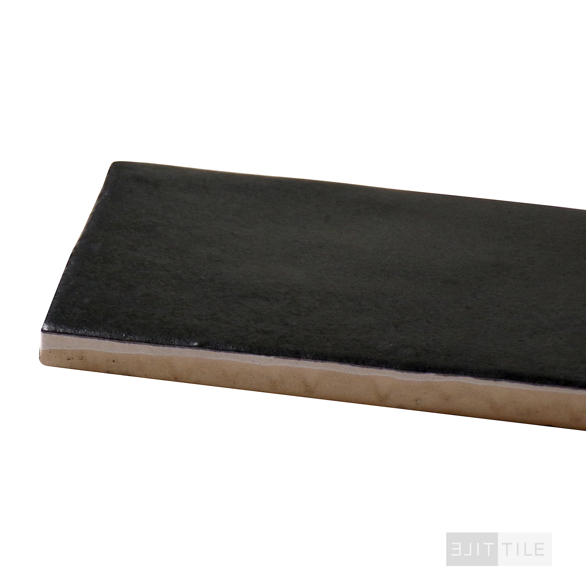 Makoto Ceramic Tile 2.5X10 Kuroi Black Matte - Image 4