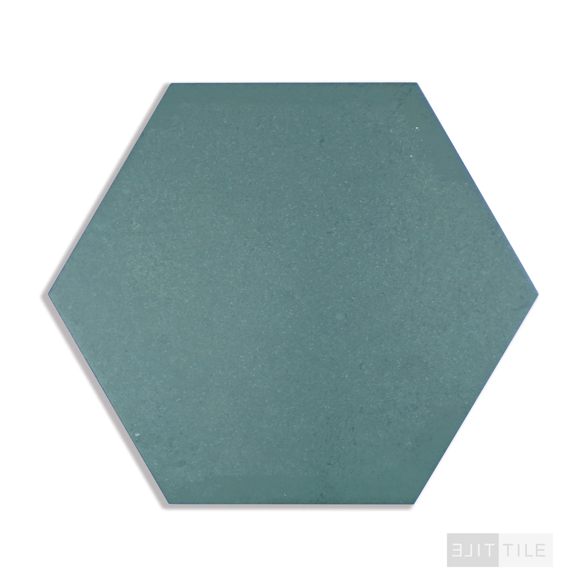 Makoto Porcelain Field Tile 10X11-1/2 Midori Green Matte - Image 3