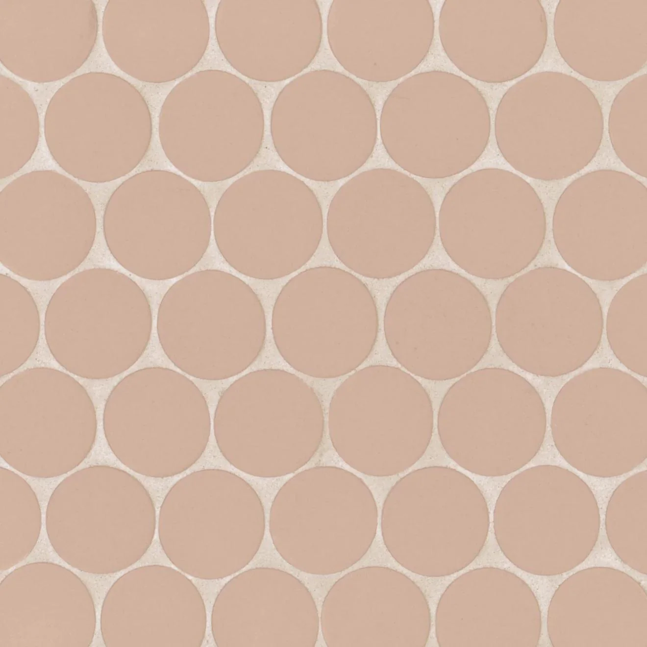 Makoto 2" Round Momoiro Blush Matte Mosaic