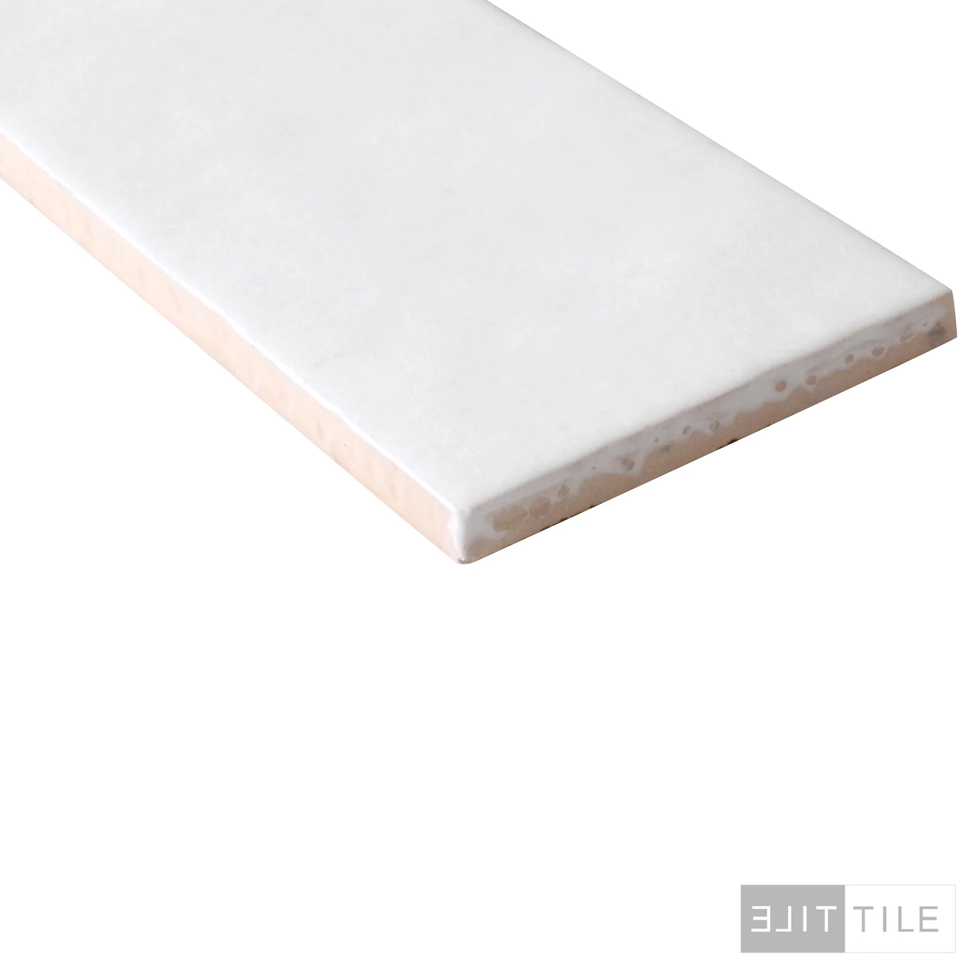 Makoto Ceramic Tile 2.5X10 Tatami Beige Tab Matte - Image 3