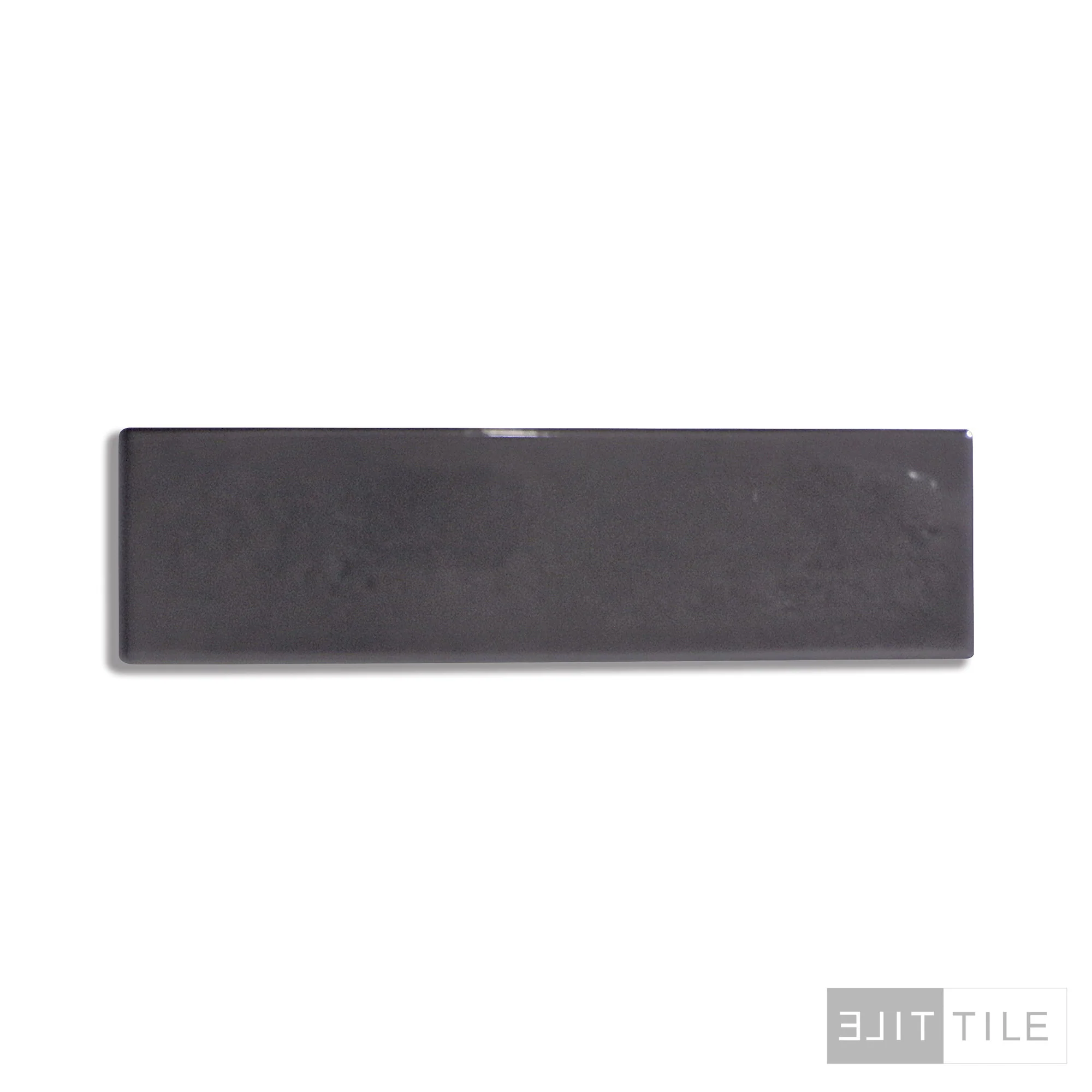 Manhattan Ceramic Tile 3X12 Charcoal Glossy