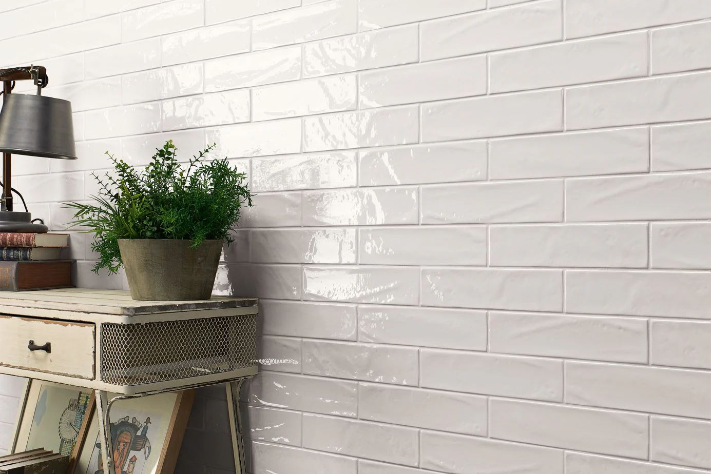 Manhattan Ceramic Tile 3X12 White Glossy - Image 2