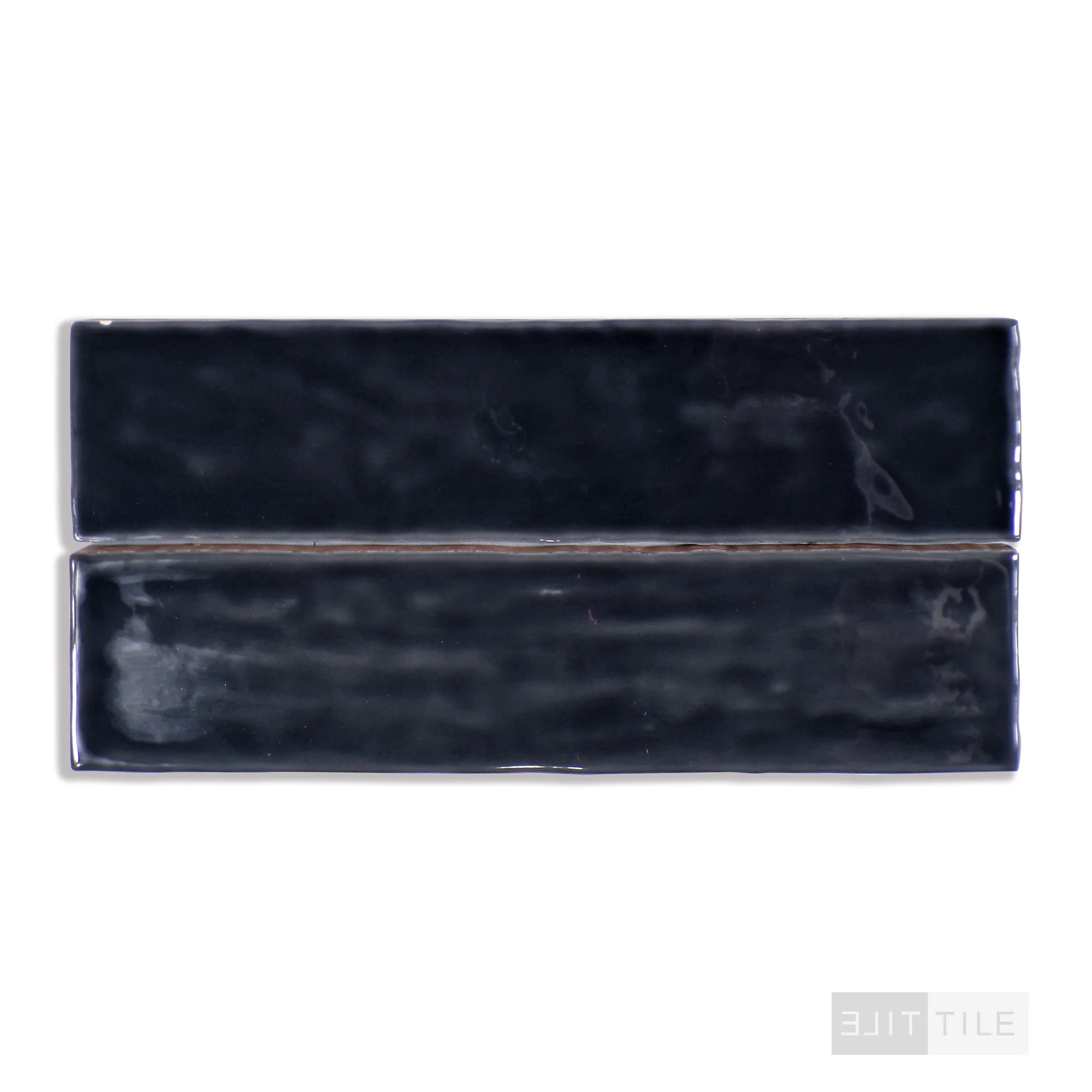 Marin Glazed Ceramic Field Tile 2.5X10 Black Sea Gloss - Image 2