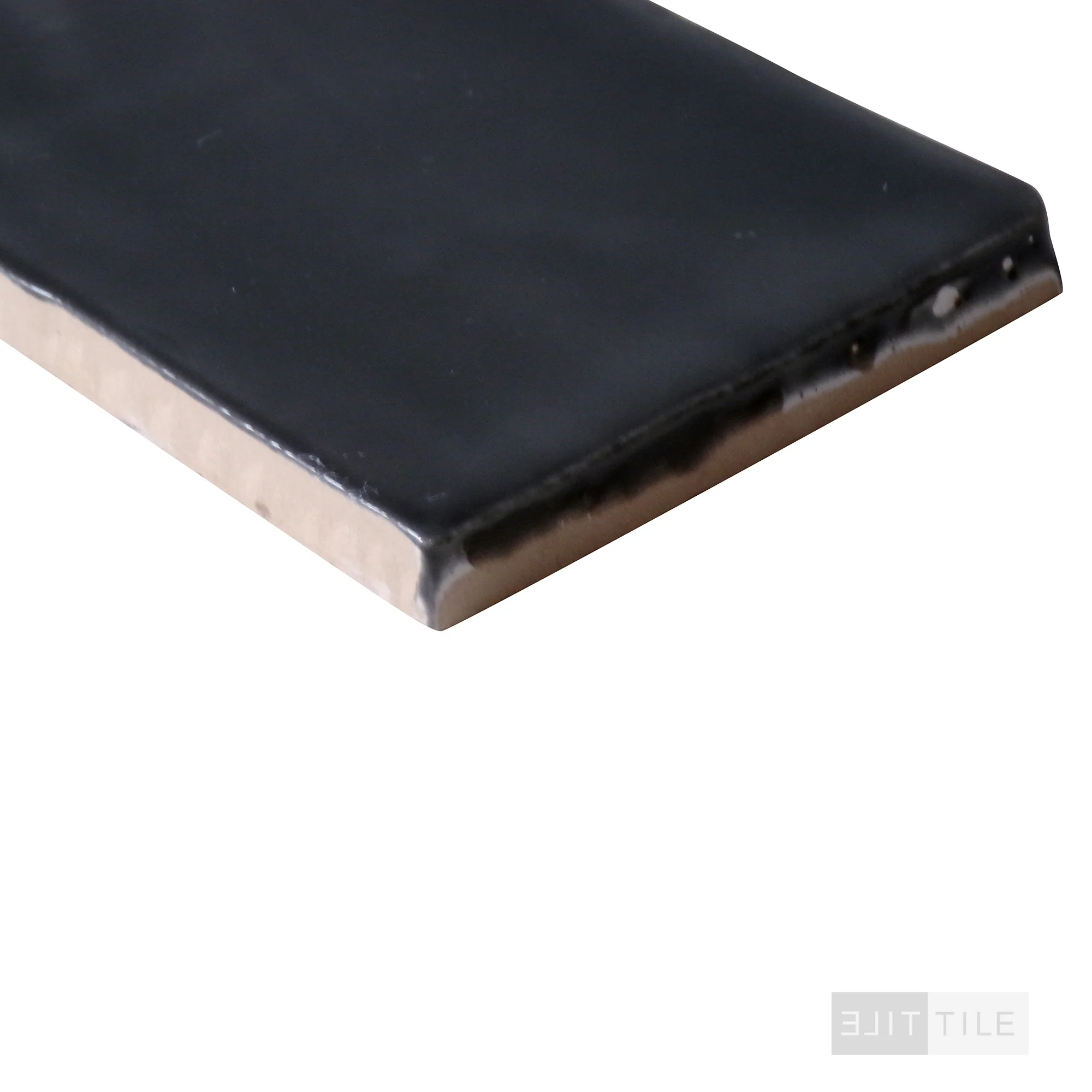 Marin Glazed Ceramic Field Tile 2.5X5 Black Sea Gloss - Image 4