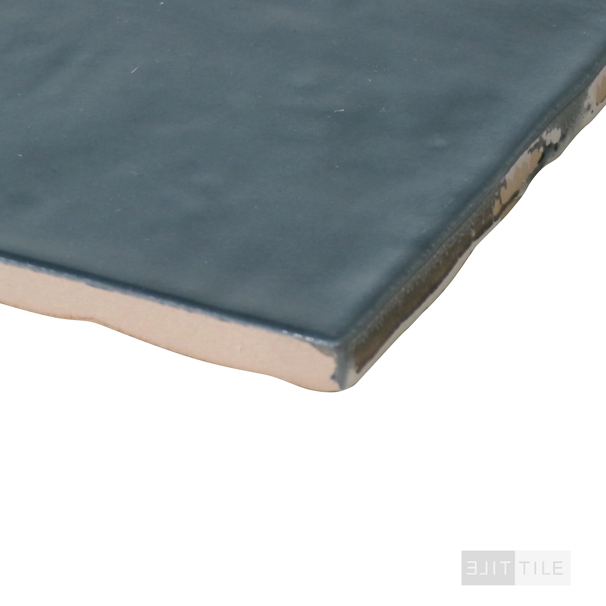 Marin Glazed Ceramic Field Tile 4X4 Midnight Tide Gloss - Image 3