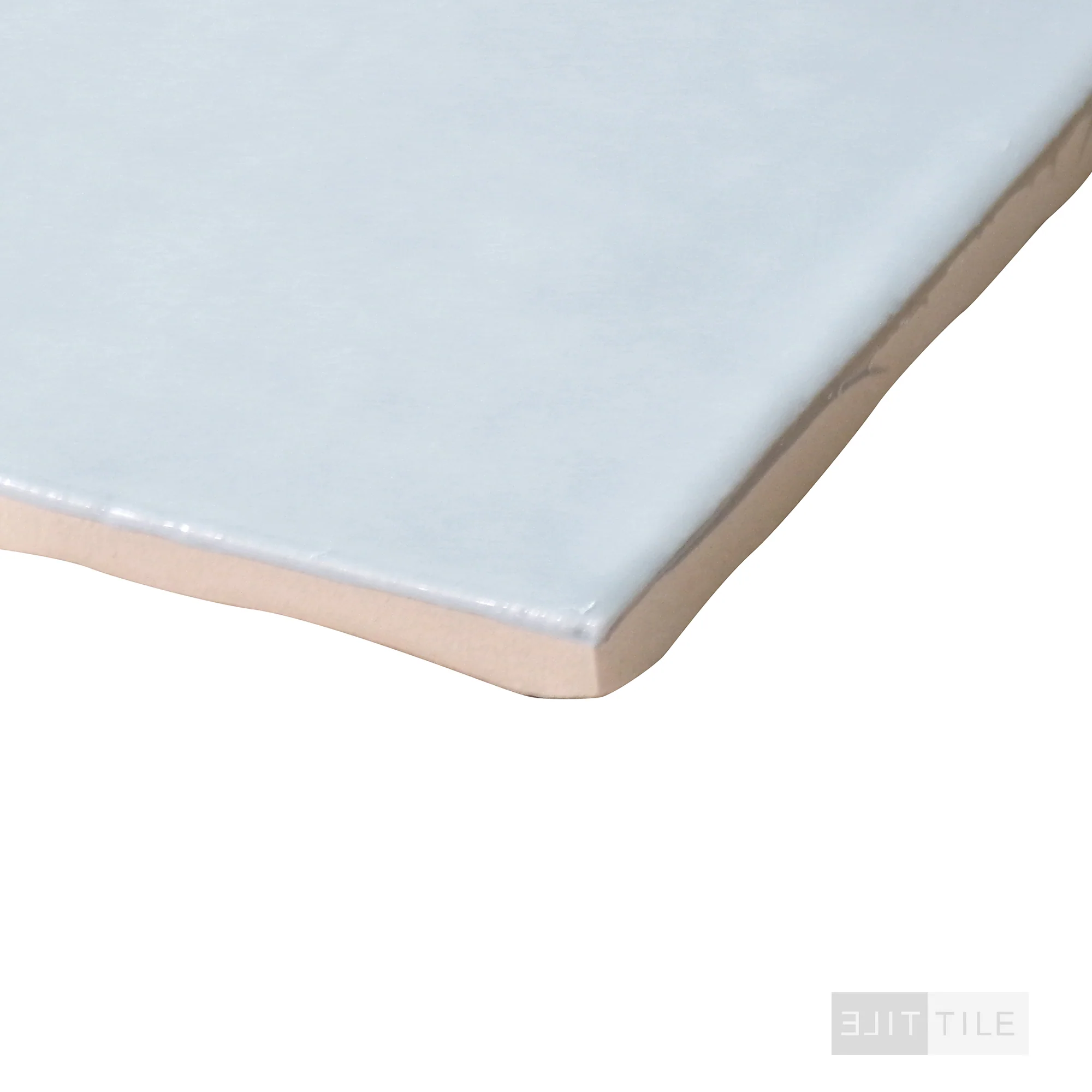 Marin Glazed Ceramic Field Tile 4X4 Misty Blue Gloss - Image 4