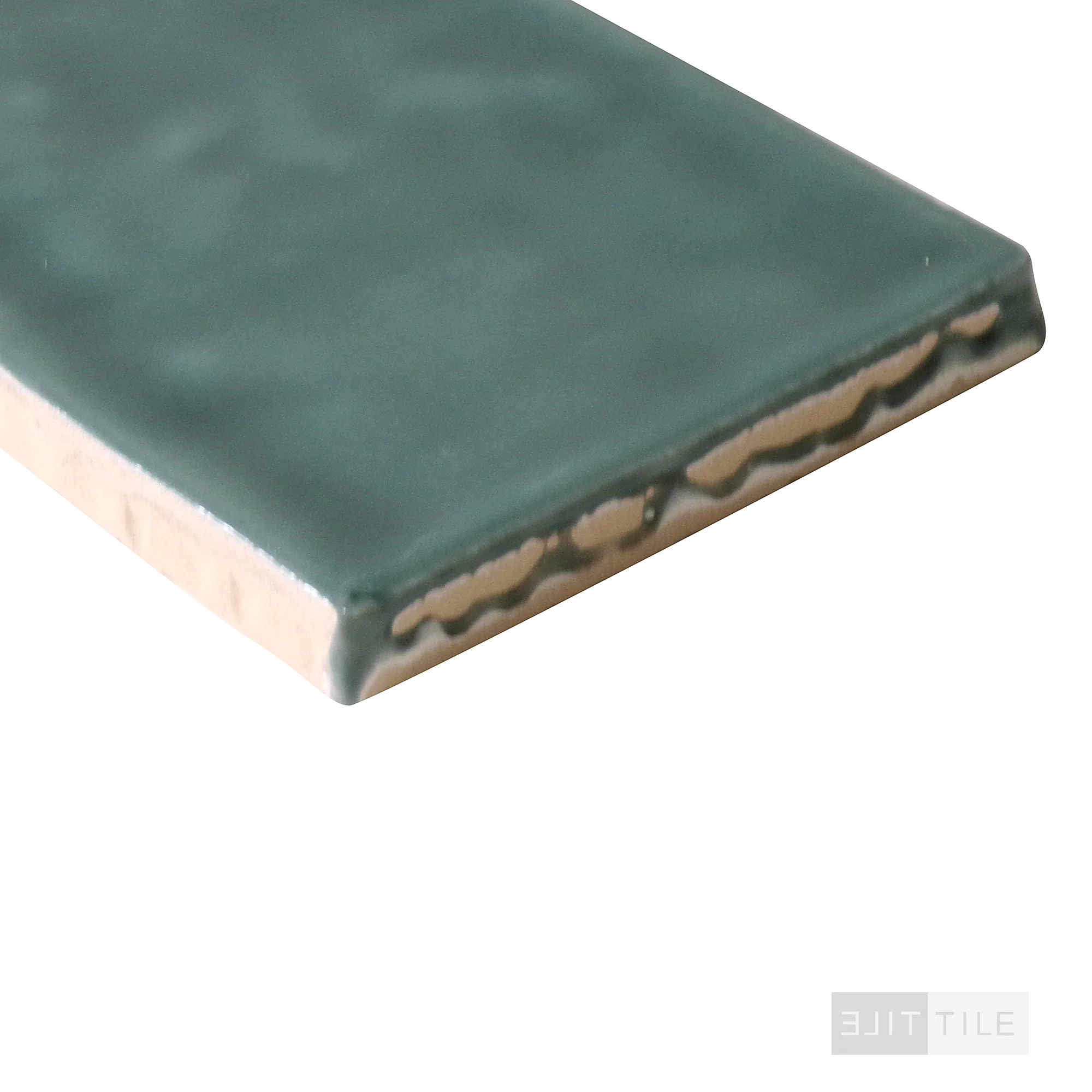 Marin Glazed Ceramic Field Tile 2.5X10 Ocean Teal Gloss - Image 4