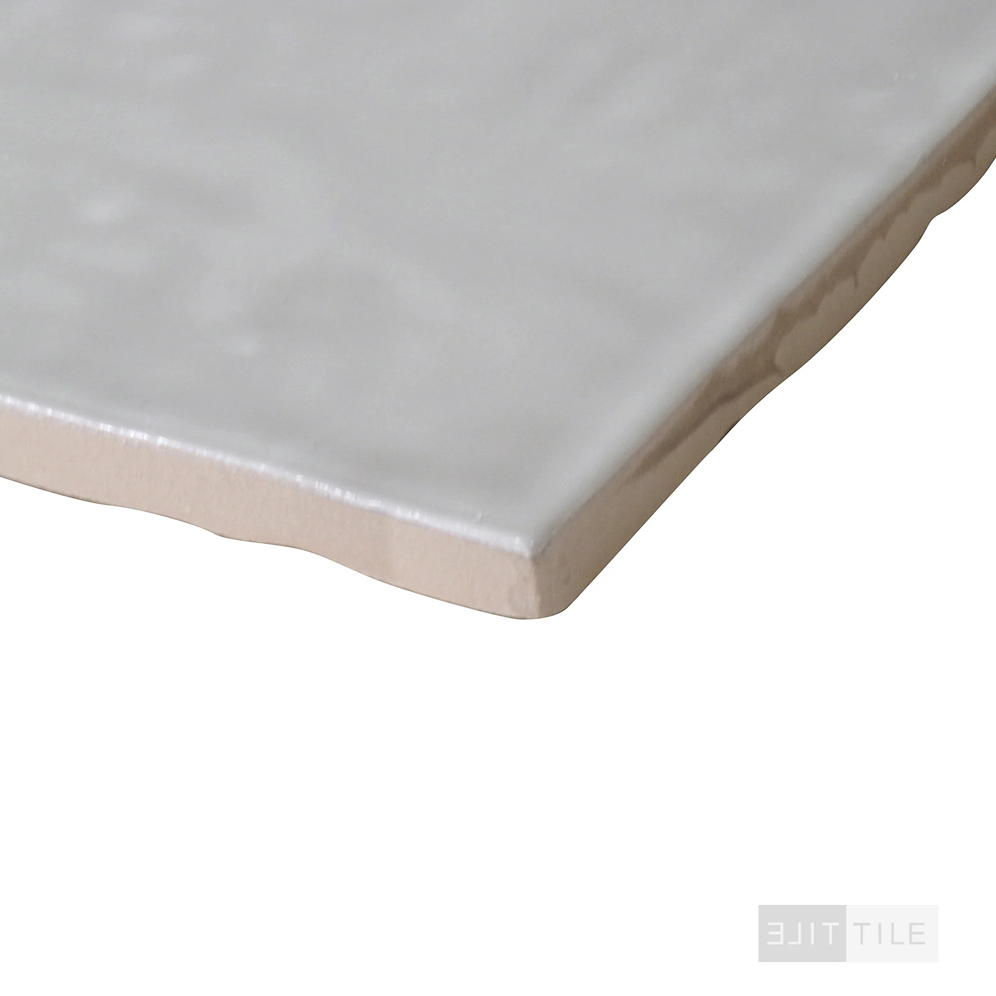 Marin Glazed Ceramic Field Tile 4X4 Pebble Gray Gloss - Image 4