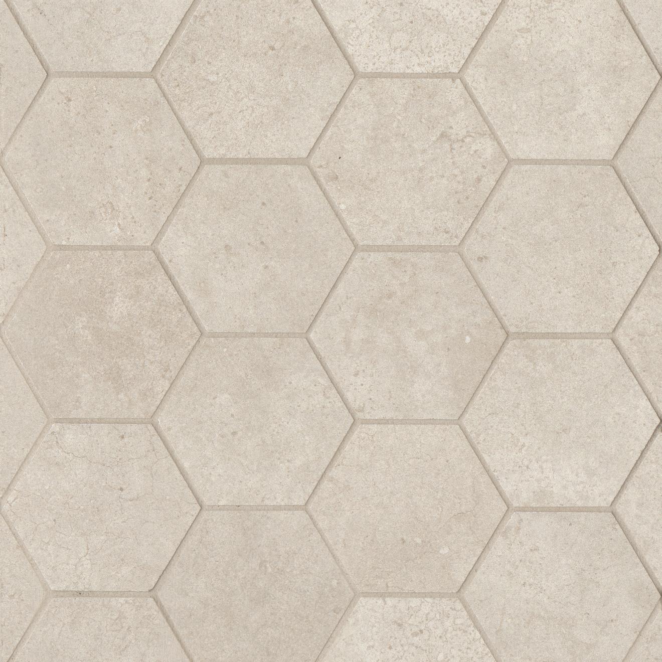 Materika 3" Hexagon Mosaic Matte 10-1/4X11-3/4 Sand