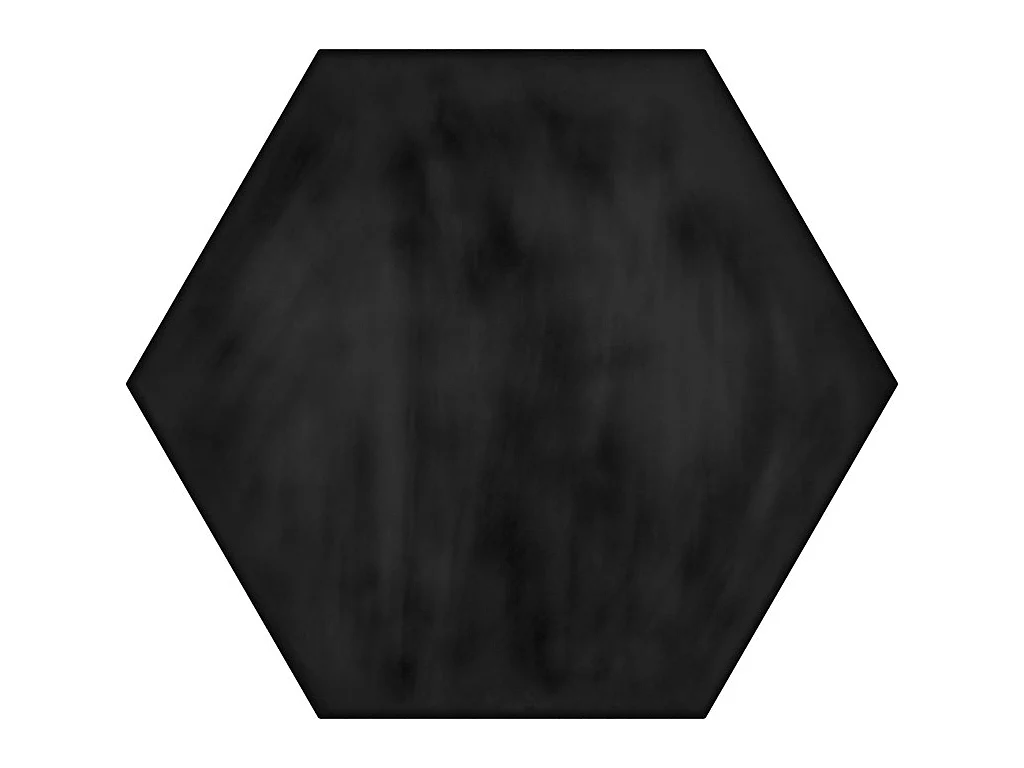 Mediterraneo Hex 7.8X9 Black Matte