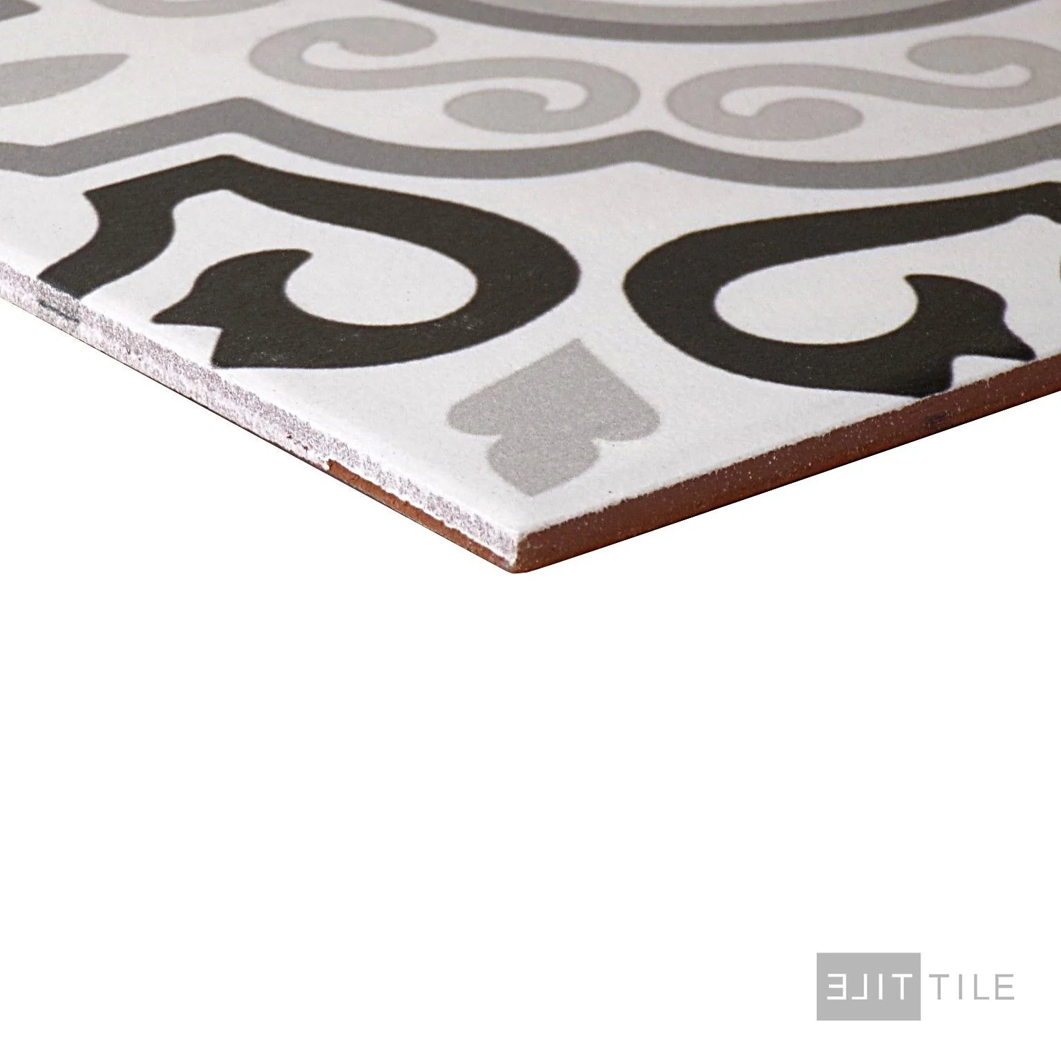 Memoir Ceramic Floor Tile 12X12 Crystal Black Matte - Image 4