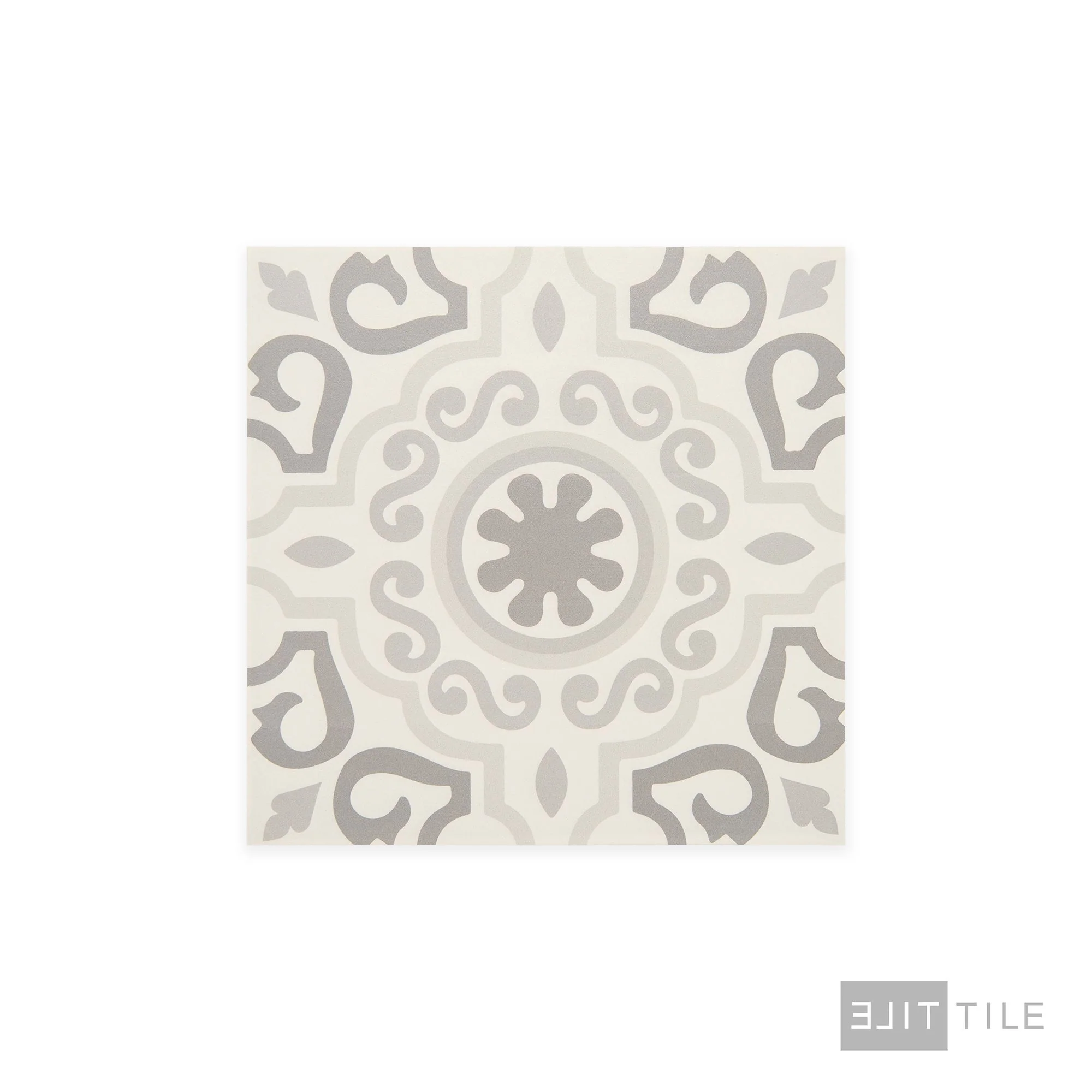 Memoir Ceramic Floor Tile 12X12 Crystal Grey Matte - Image 3