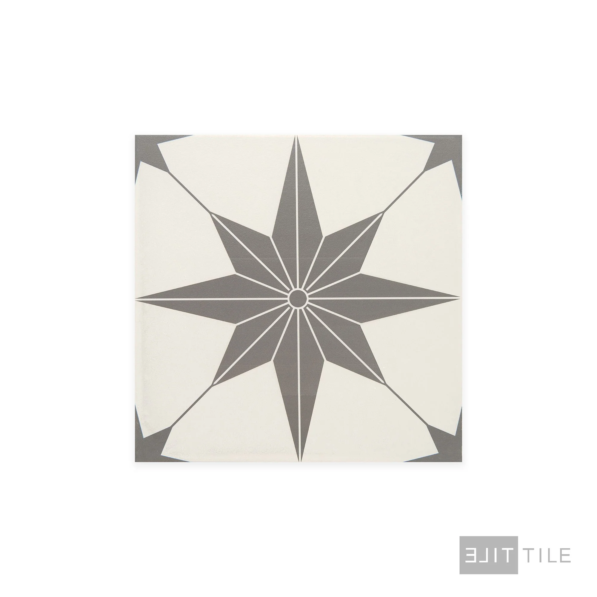 Memoir Ceramic Floor Tile 12X12 Jewel Black Matte - Image 3