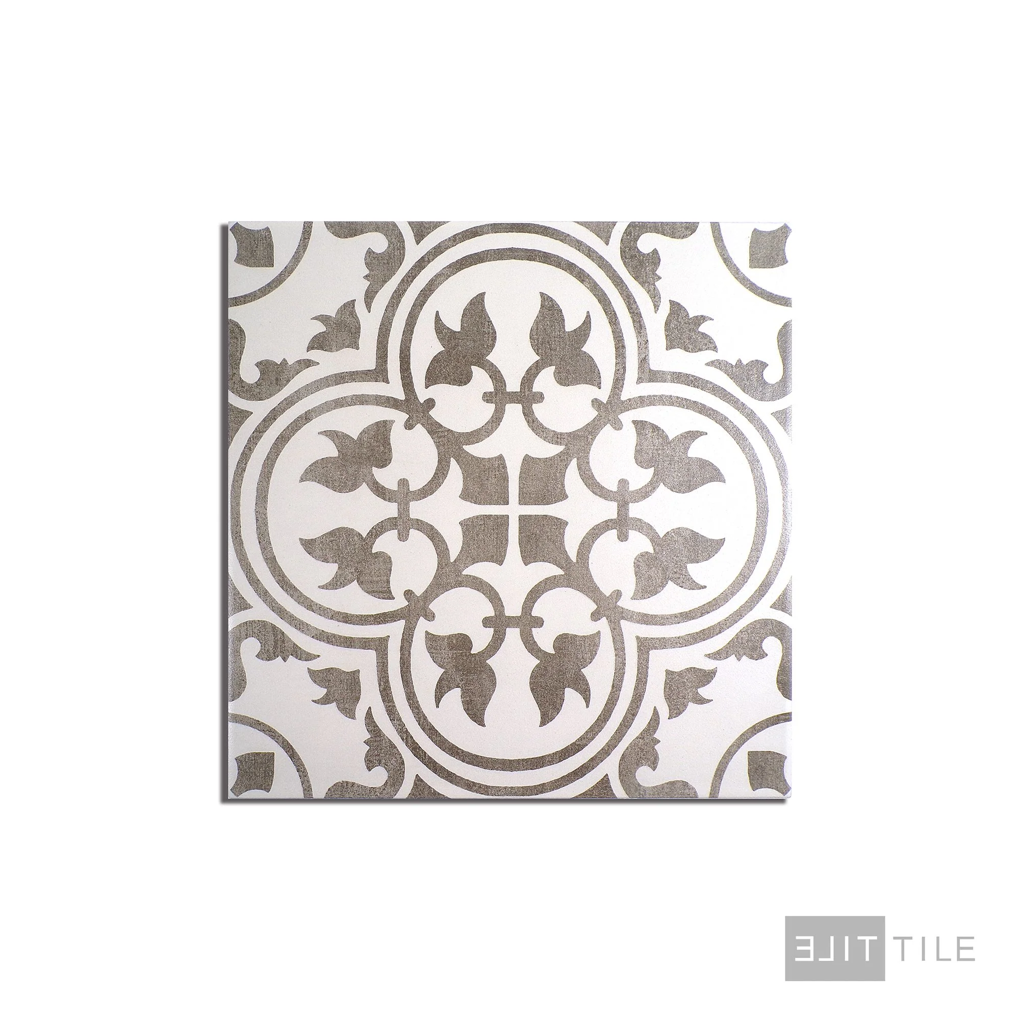 Memoir Ceramic Floor Tile 12X12 Petal Grey Matte - Image 3