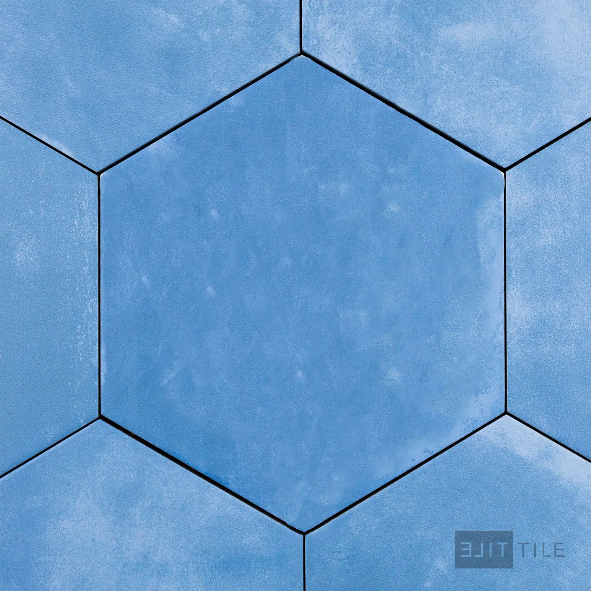 Meraki Base Porcelain Field Tile 8X9 Azul Matte
