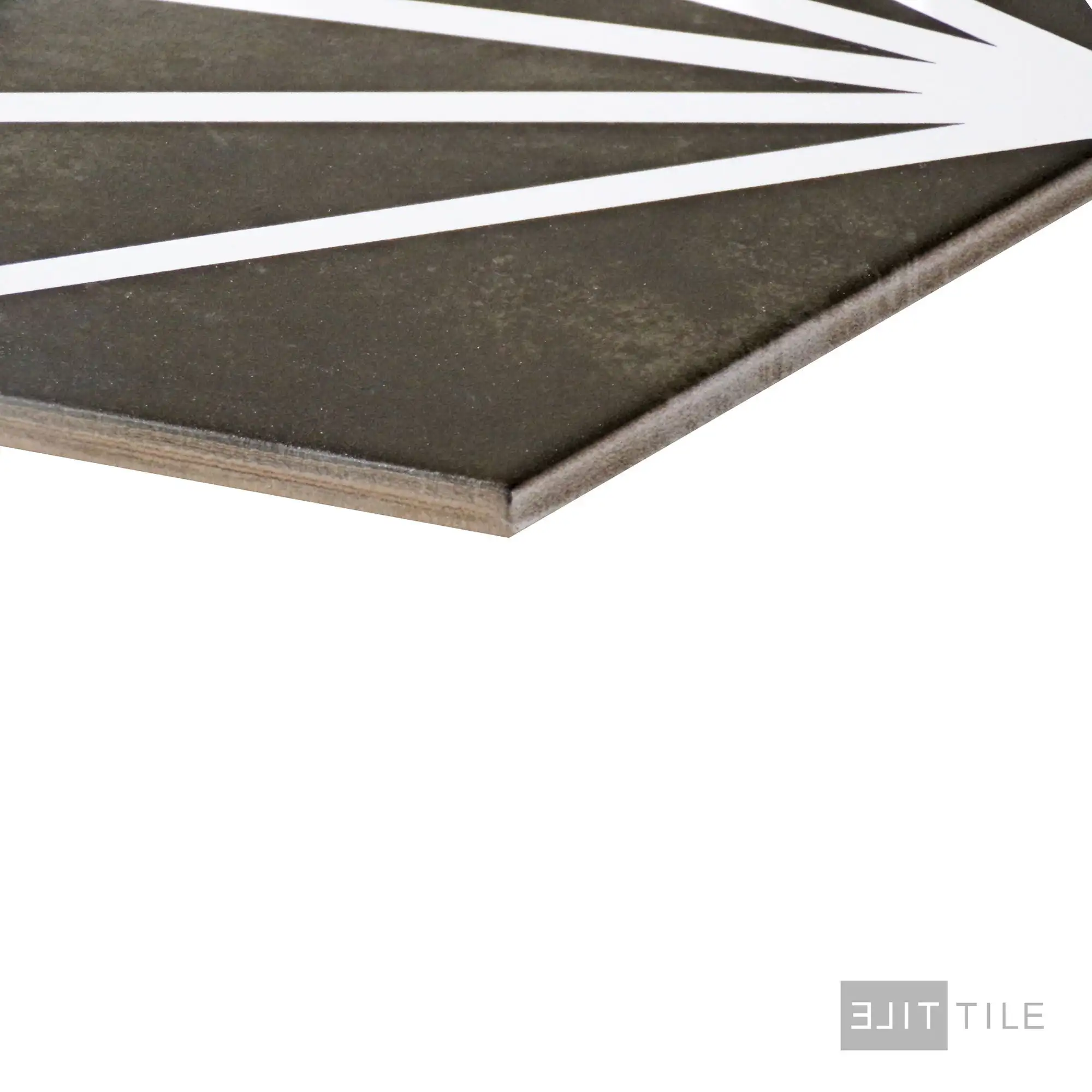 Meraki Even Porcelain Decorative Field Tile 8X9 Negro Matte - Image 4