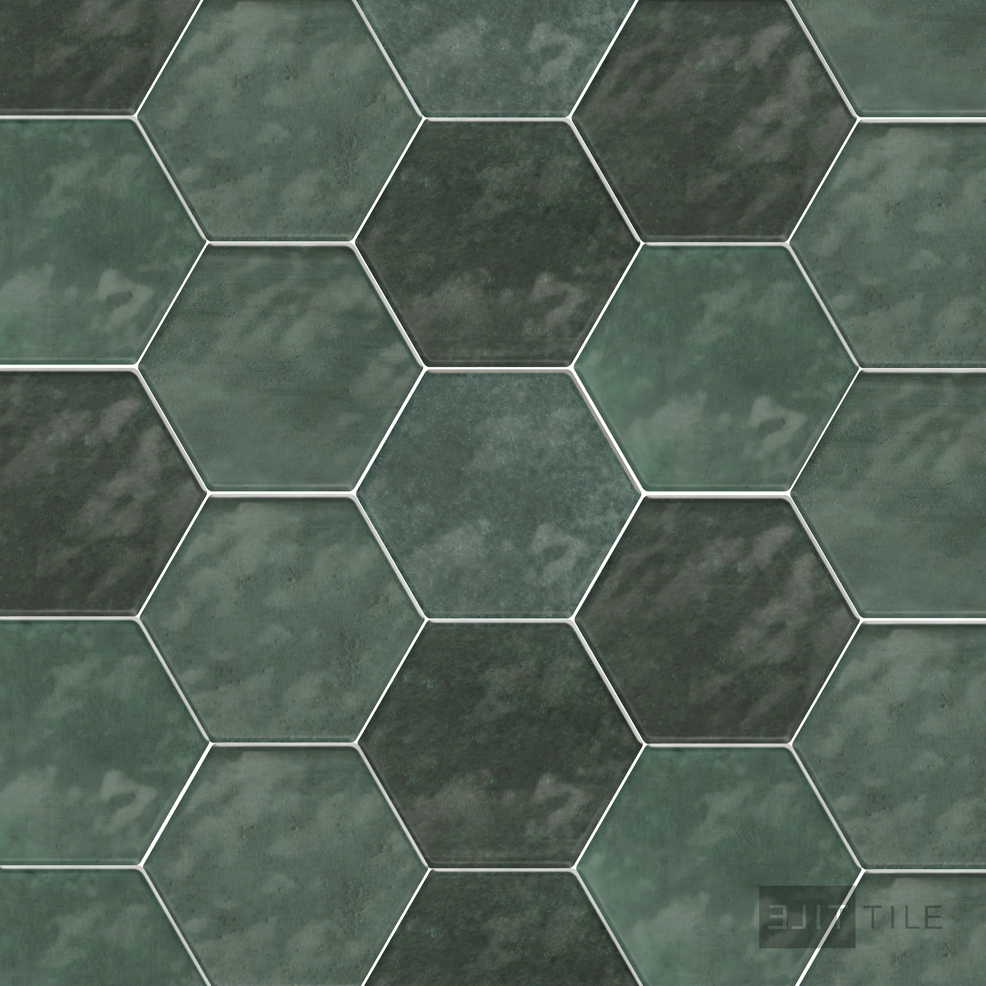 Mesmerist Ceramic Wall Tile 4" Hex Allure Glossy