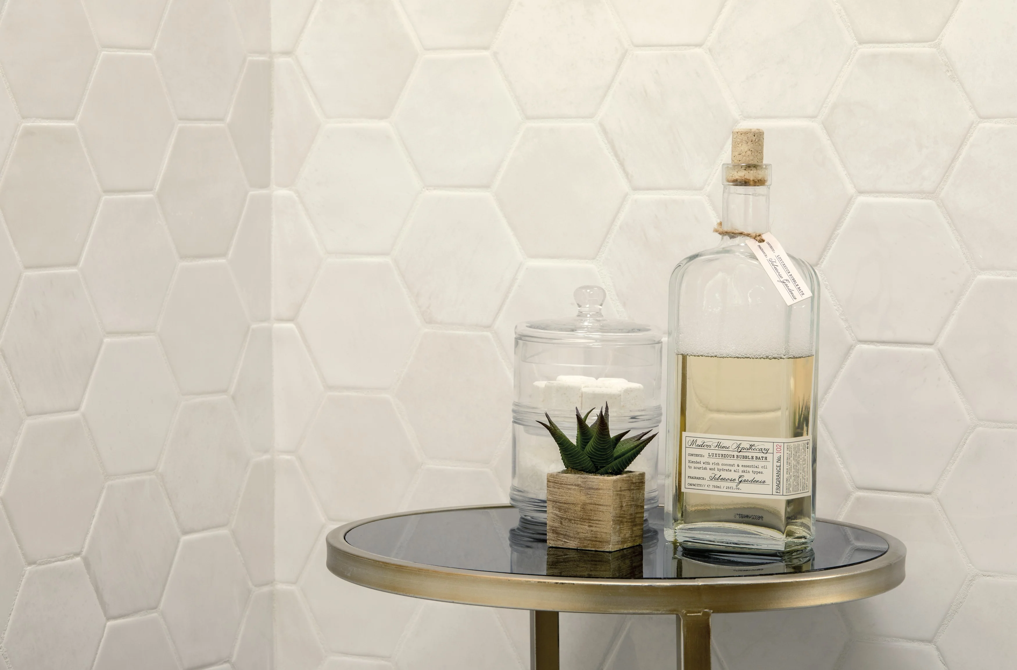 Mesmerist Ceramic Wall Tile 4" Hex Spirit Glossy - Image 2