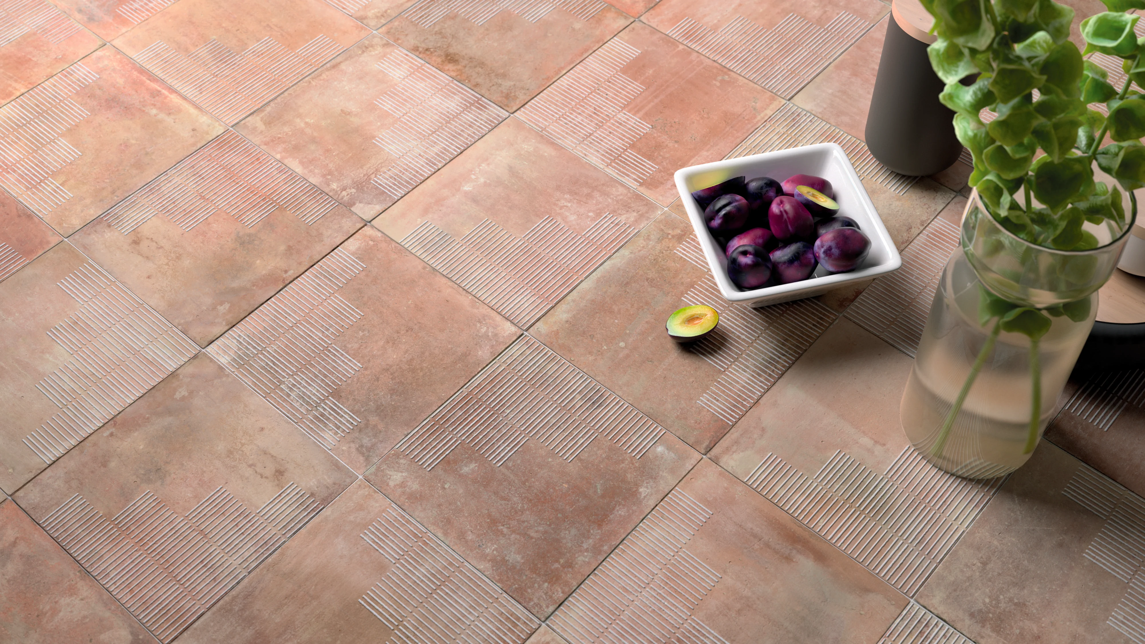 Mestizaje Chateau Lines Matte 7X7 Cotto - Image 2