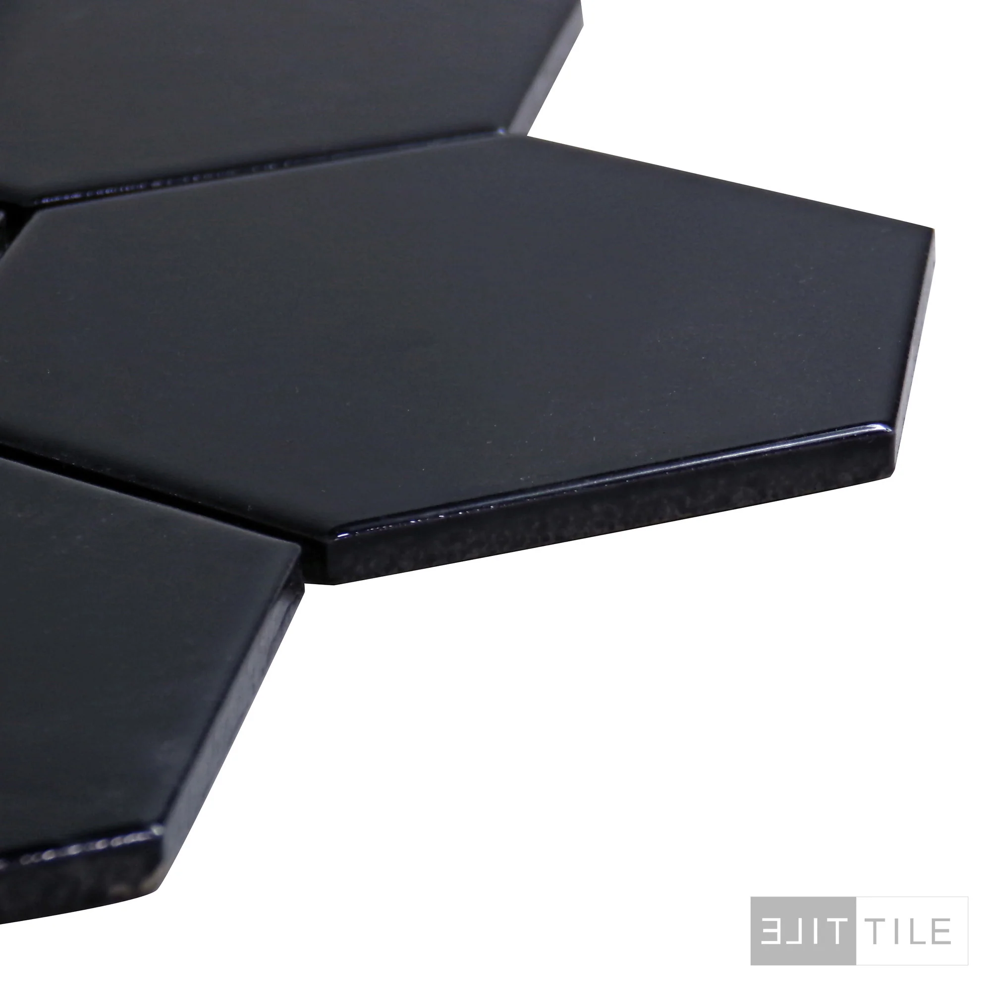 Metro 4X4 Hex 12X12 Black Glossy - Image 4