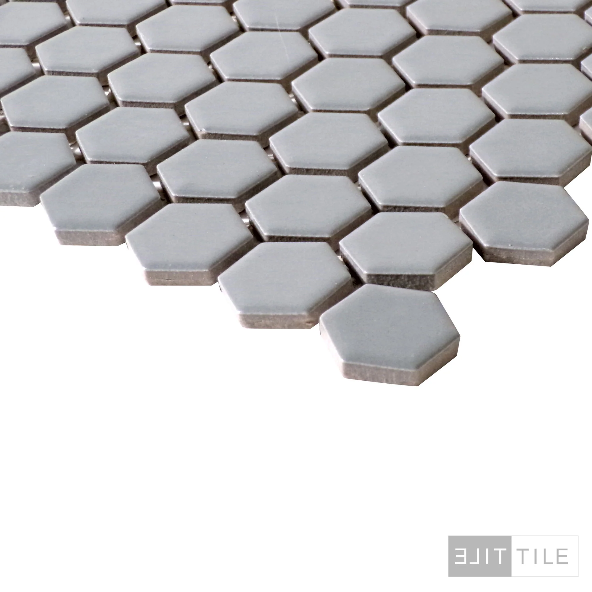 Metro 1X1 Hex 12X12 Gray Matte - Image 3