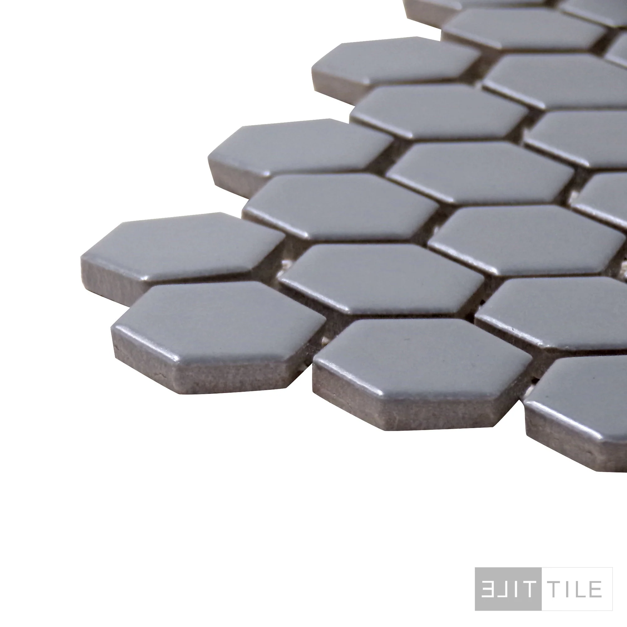 Metro 1X1 Hex 12X12 Gray Matte - Image 4
