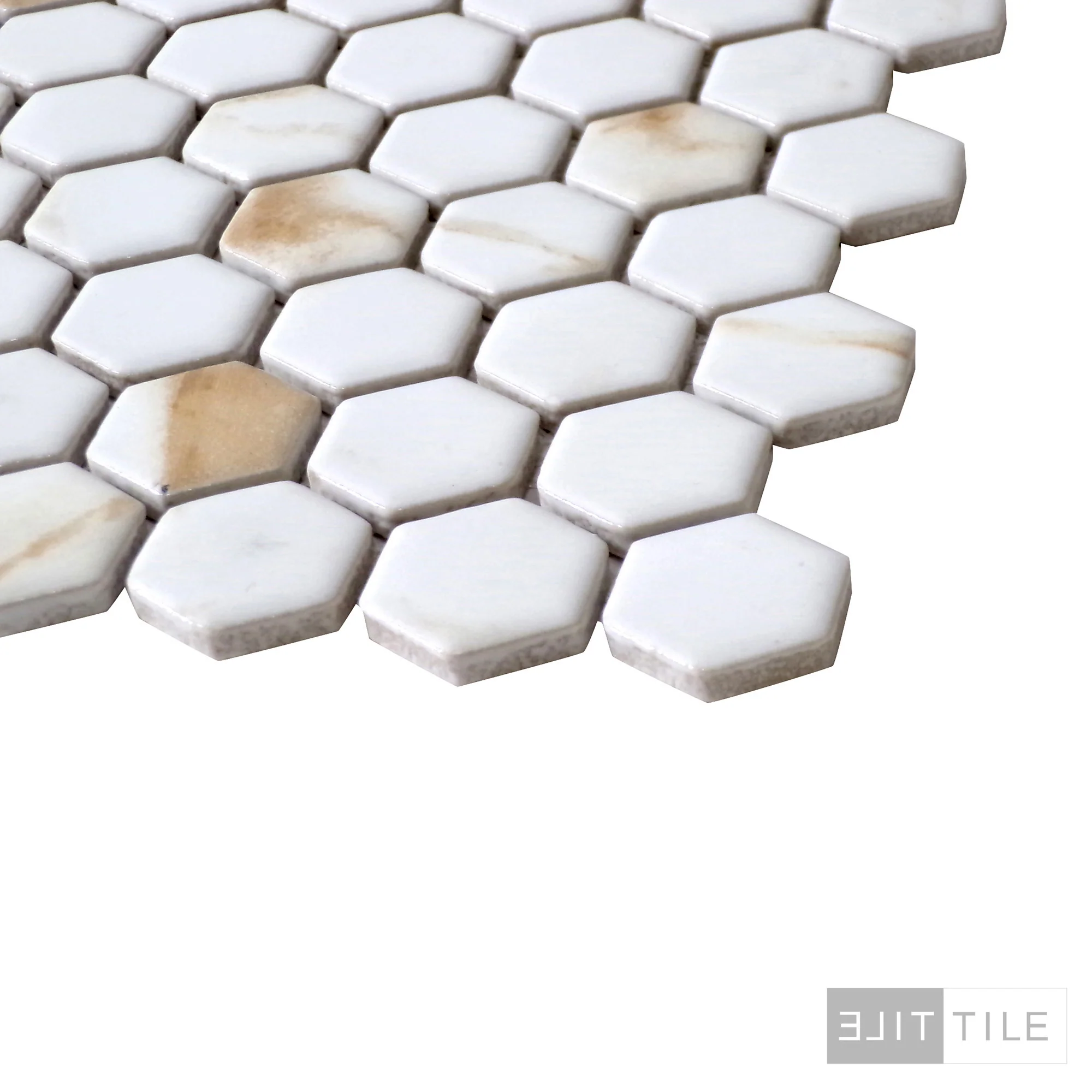 Metro 1X1 Hex 12X12 Calacatta Gold Matte - Image 3