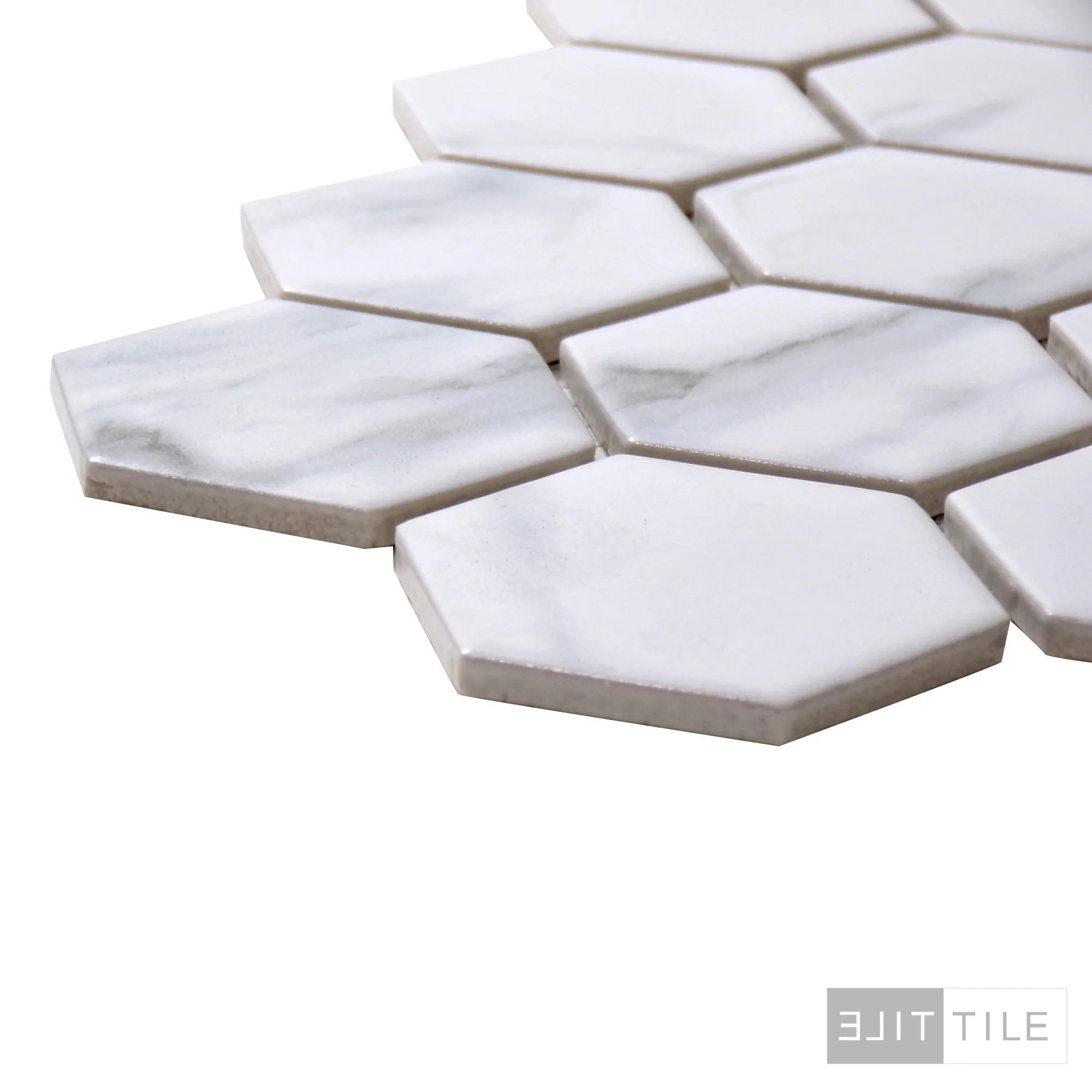 Metro 2X2 Hex 12X12 Carrara White Matte - Image 4