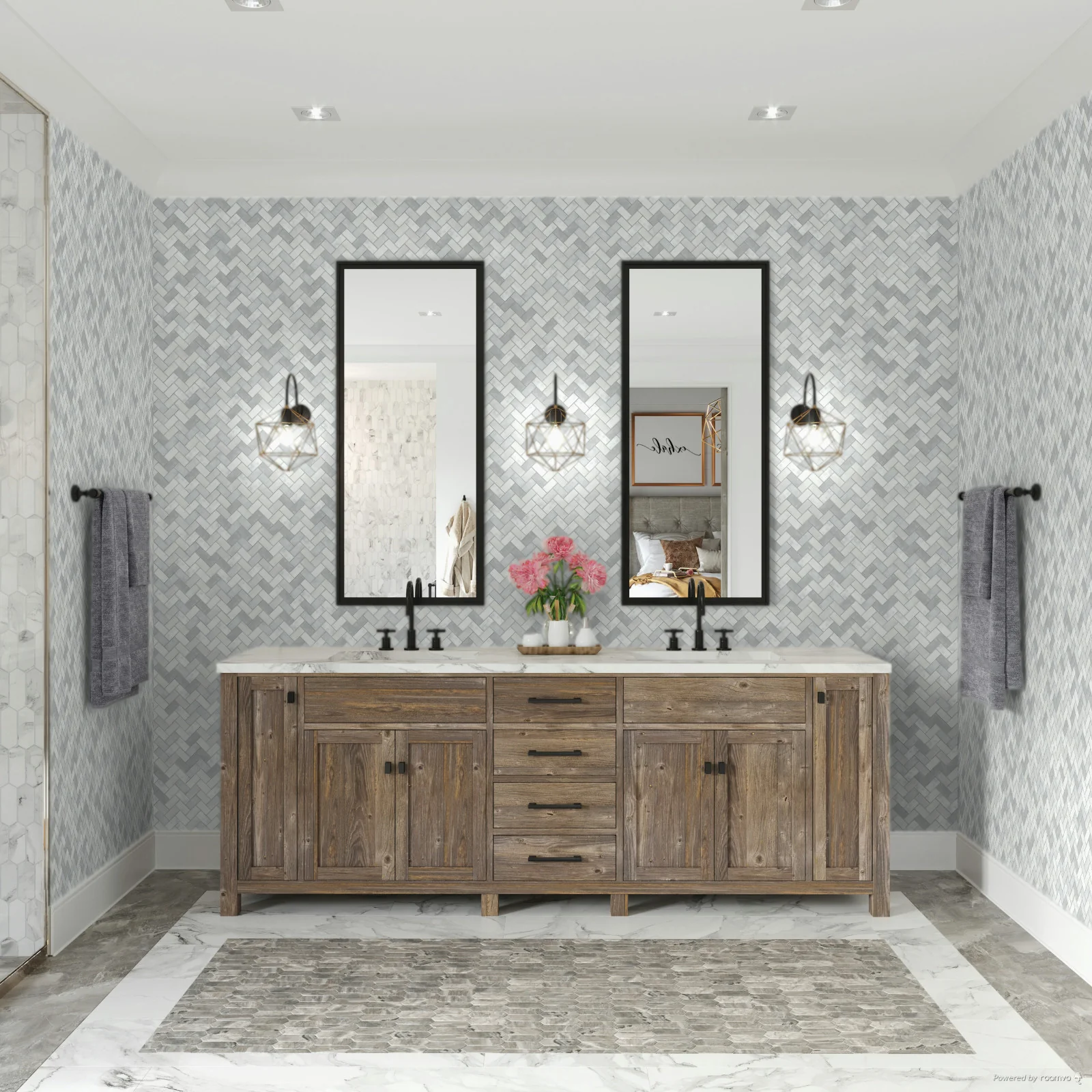 Minute Mosaix Natural Stone Mosaic 11X10 Carrara White - Image 2