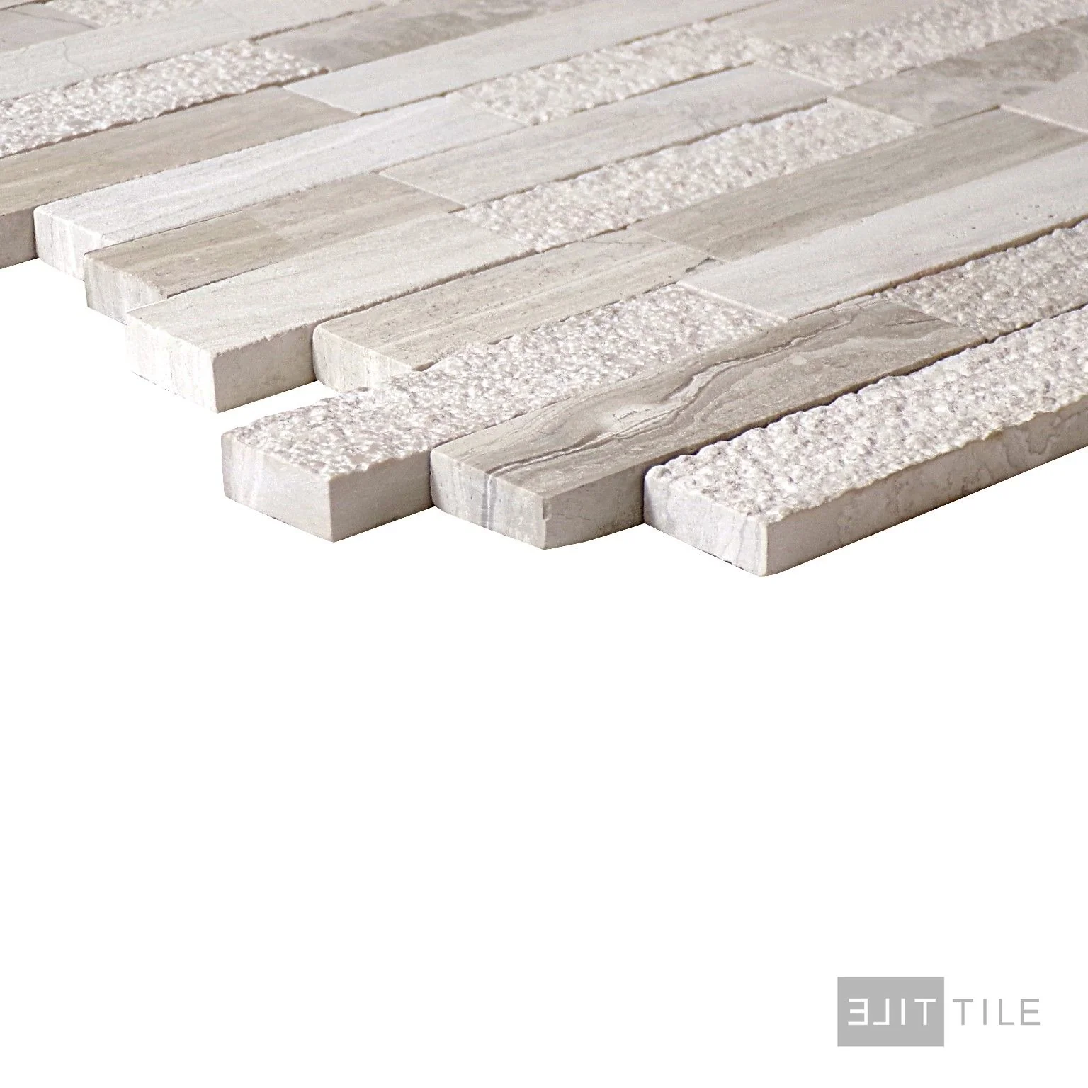 Minute Mosaix Natural Stone Mosaic 12X12 Chenille White - Image 4