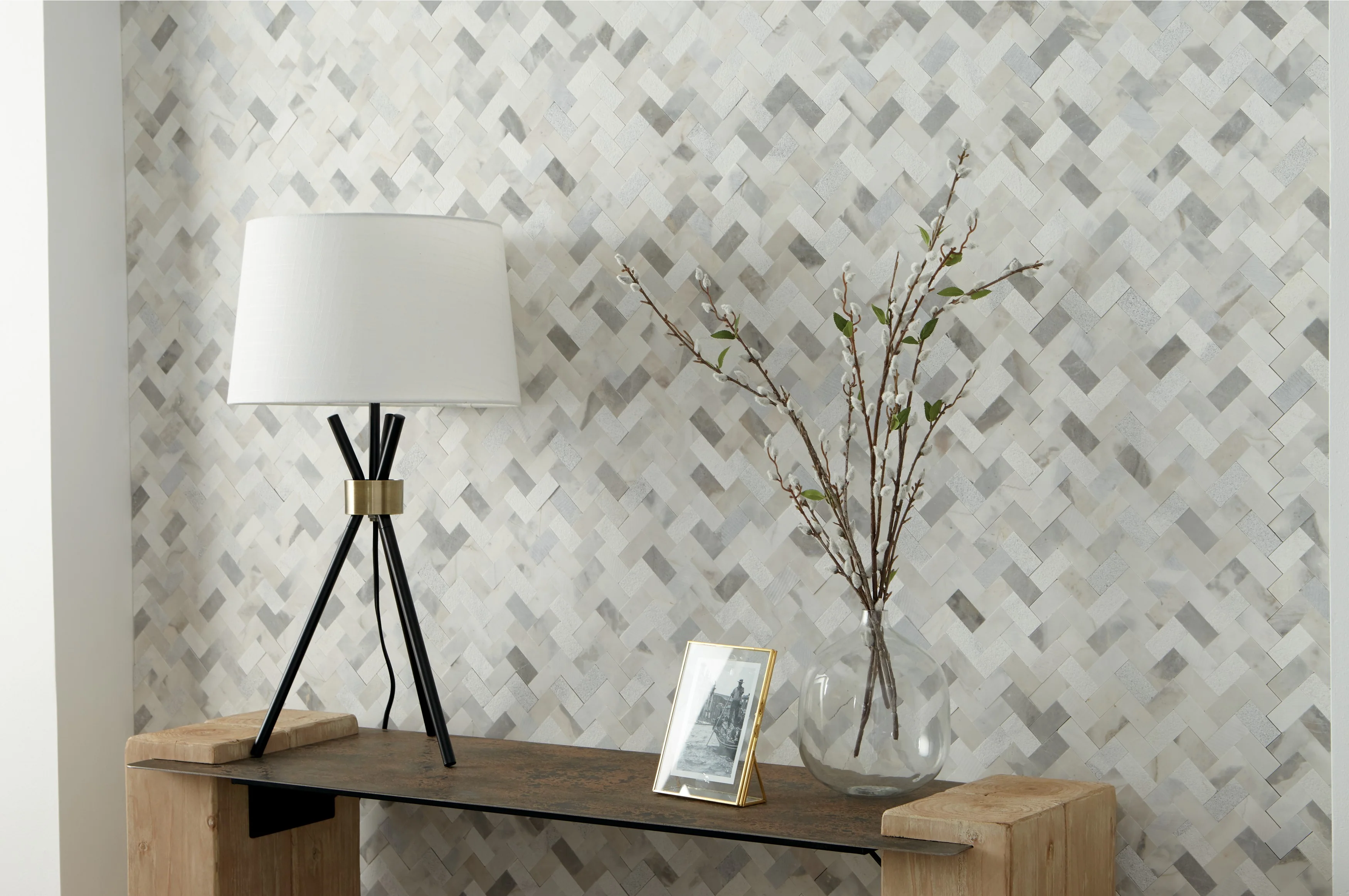 Minute Mosaix Natural Stone Mosaic 12X11 Stormy Mist - Image 2