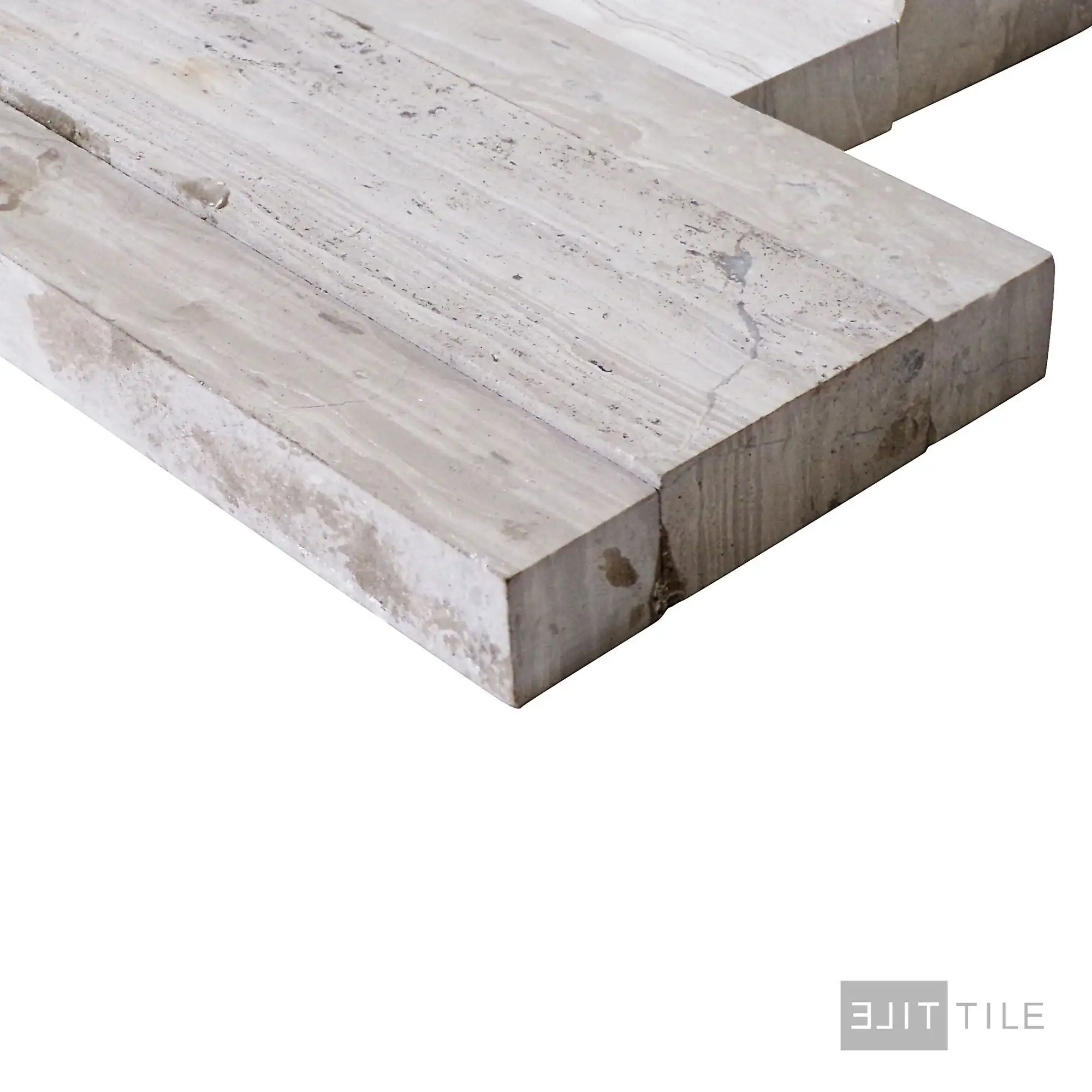 Modern Ledgestone Ledger Panel 6X24 White Wood Natural - Image 3