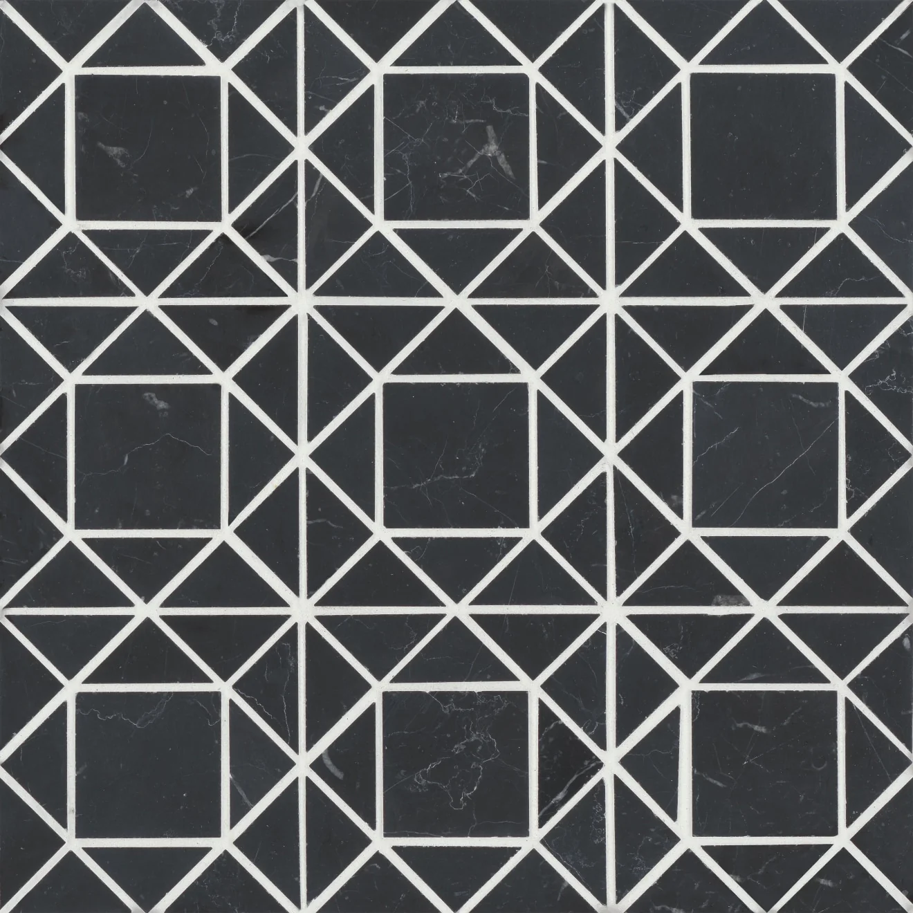 Monet Stone Mosaic 11-3/4X11-3/4 Nero Marquina Honed