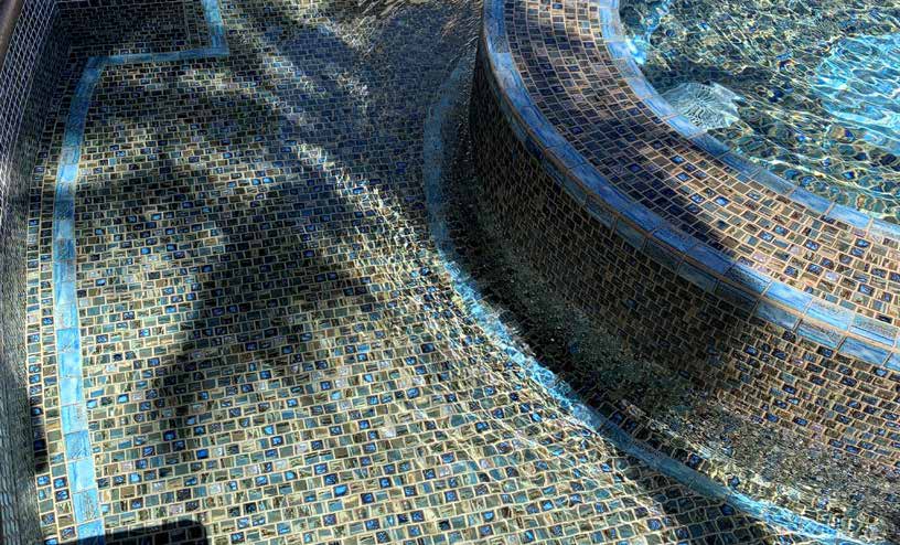 Nami 1-1/8X1-1/9 Square Shoreline Glossy Mosaic - Image 2