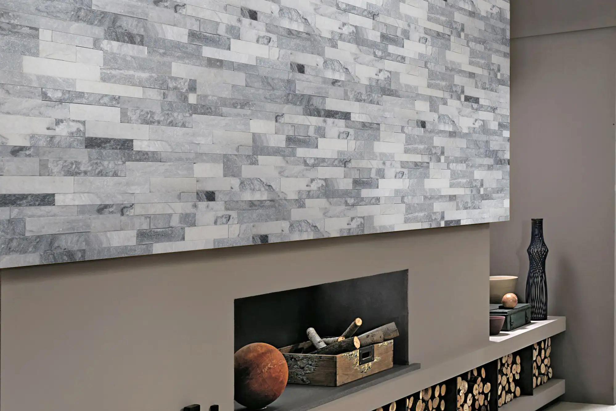Natural Splitface Stackstone Panels Natural Stone Ledger Panel 6X24 Alaska Grey - Image 2