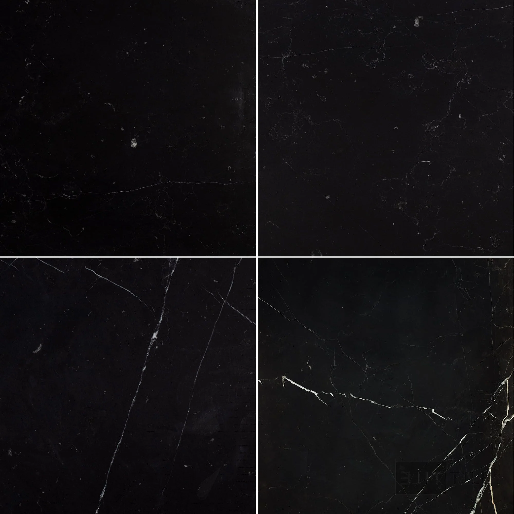 Negro Marquina Marble 18X18 Honed