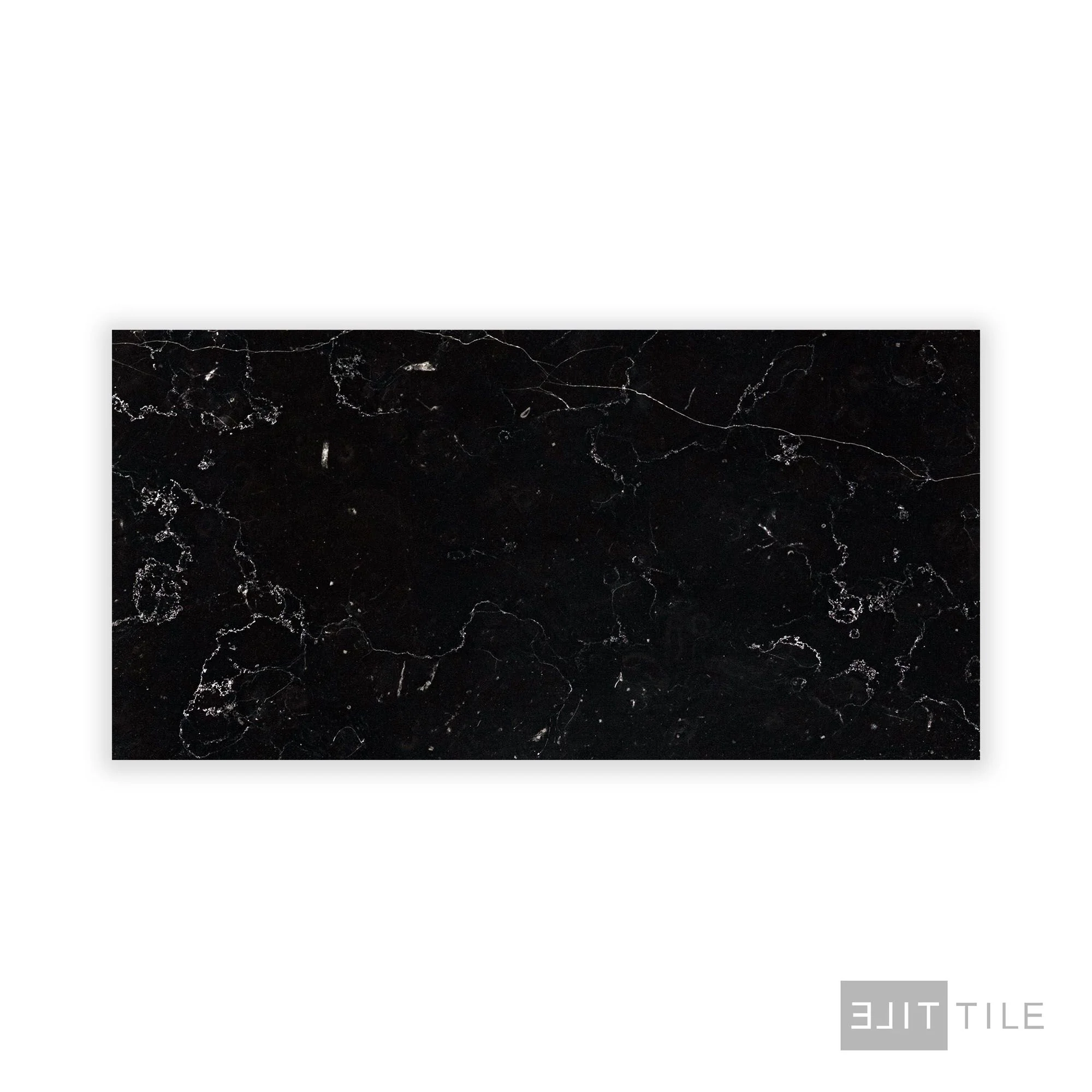 Negro Marquina Marble 6X12 Honed - Image 2