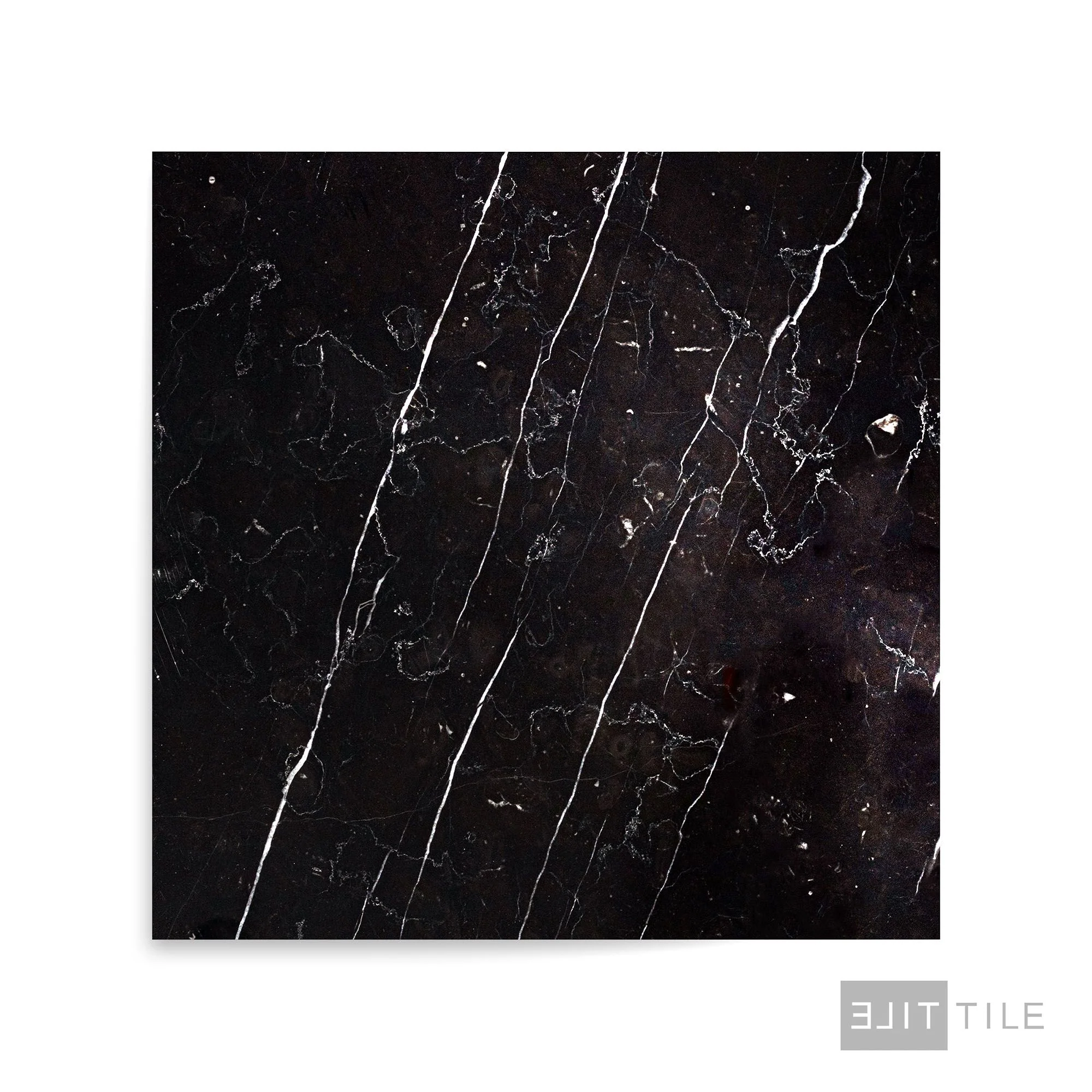 Negro Marquina Marble 12X12 Polished - Image 2