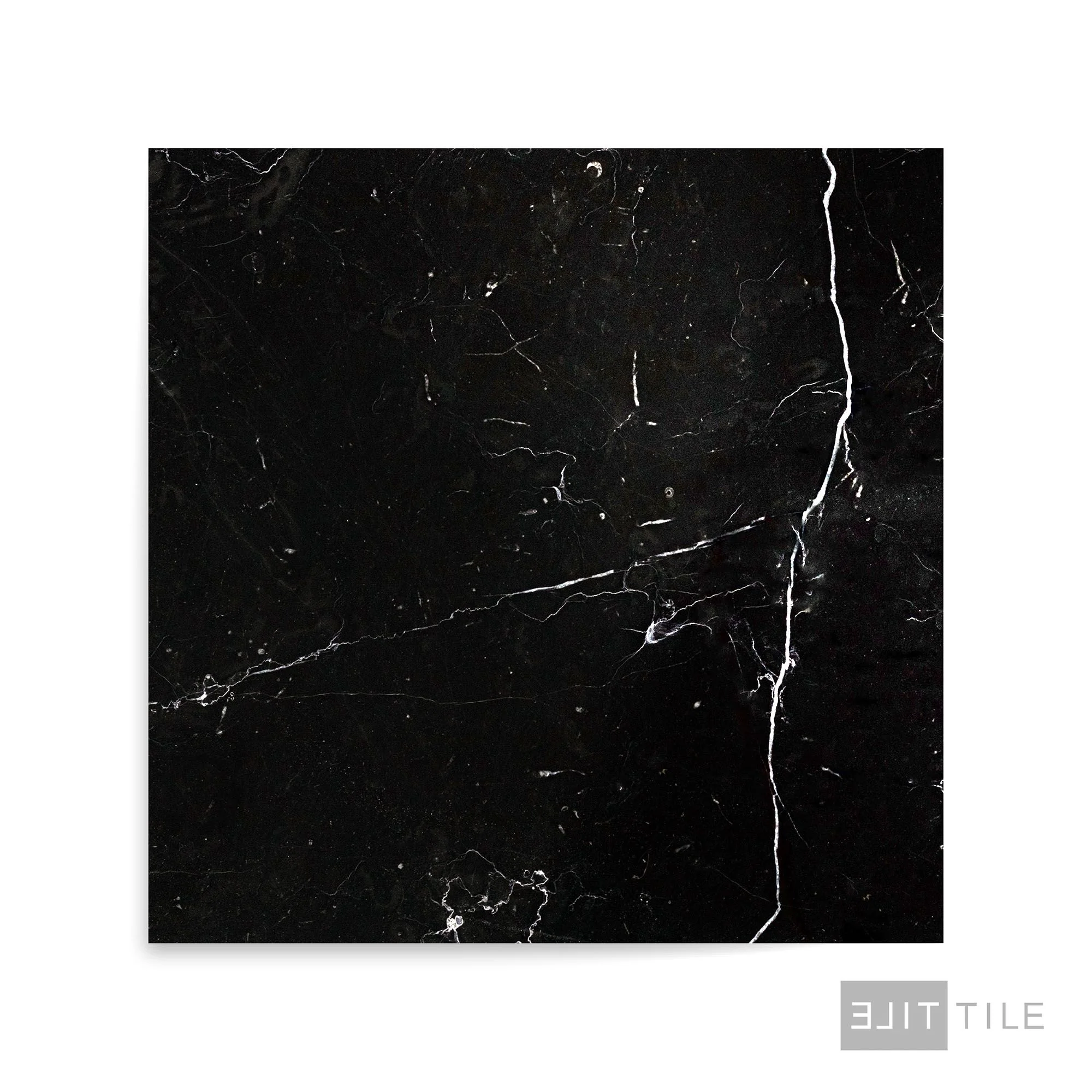 Negro Marquina Marble 18X18 Polished - Image 2