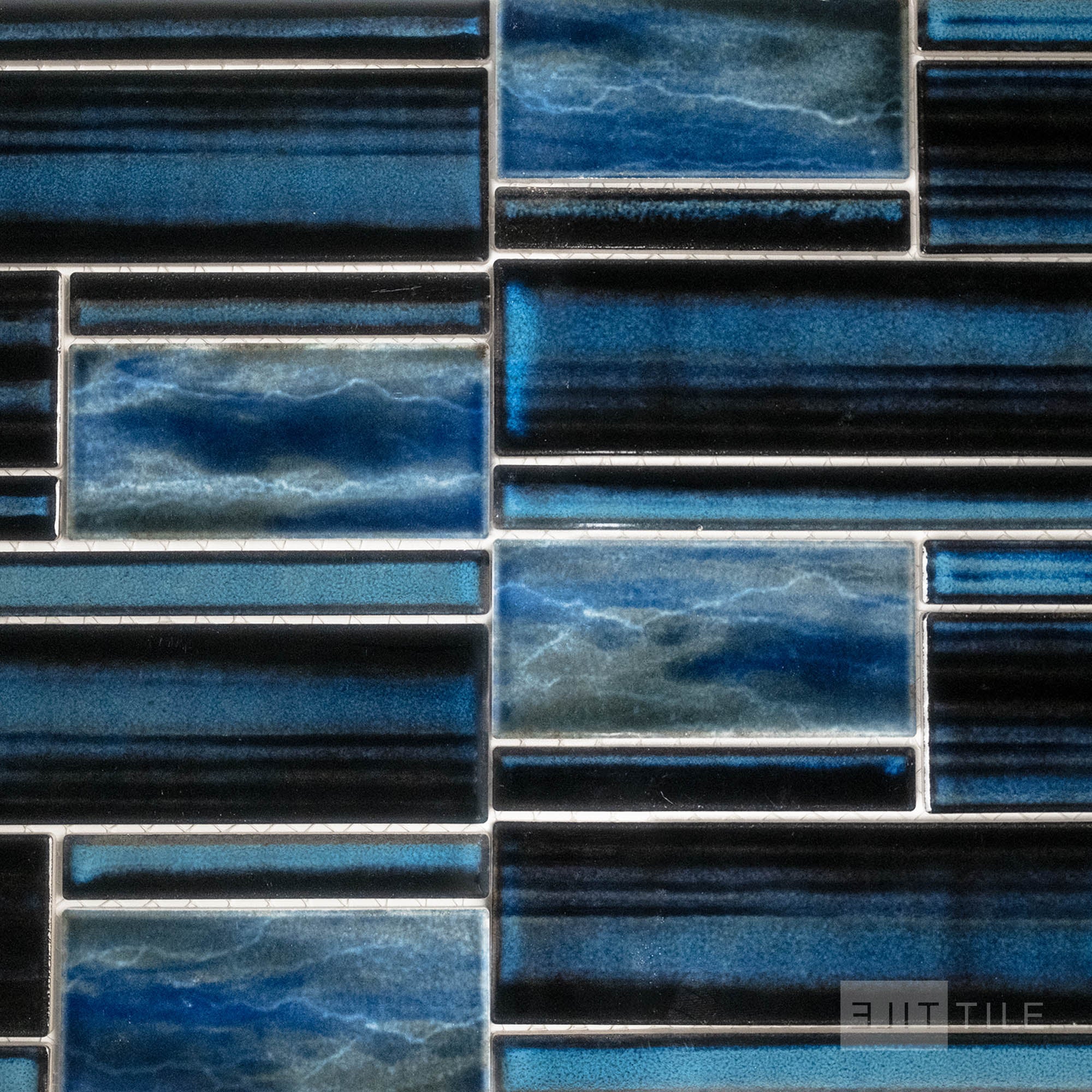Omega Randomblock Rectangle Dark Moon Glossy Mosaic
